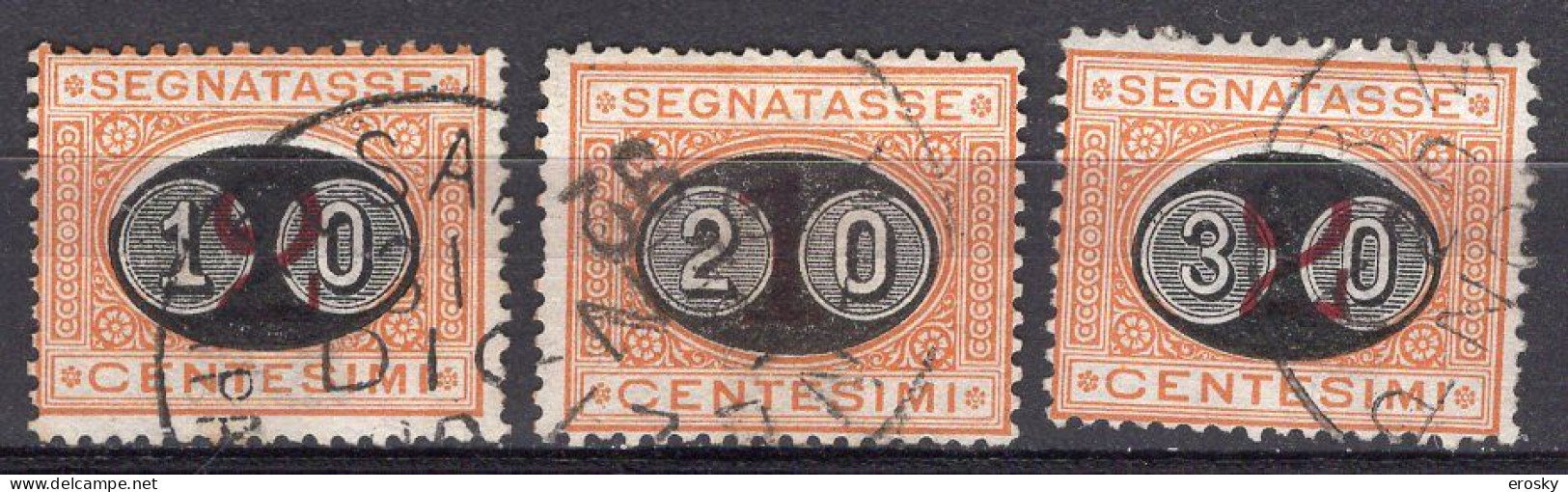 Z6141 - ITALIA REGNO TASSE SASSONE N°17/19 - Postage Due