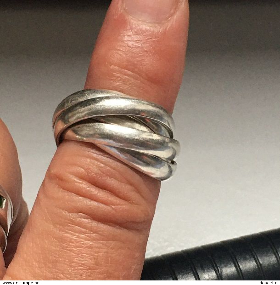 bague en argent massif (5 anneaux entrelacés )taille:55