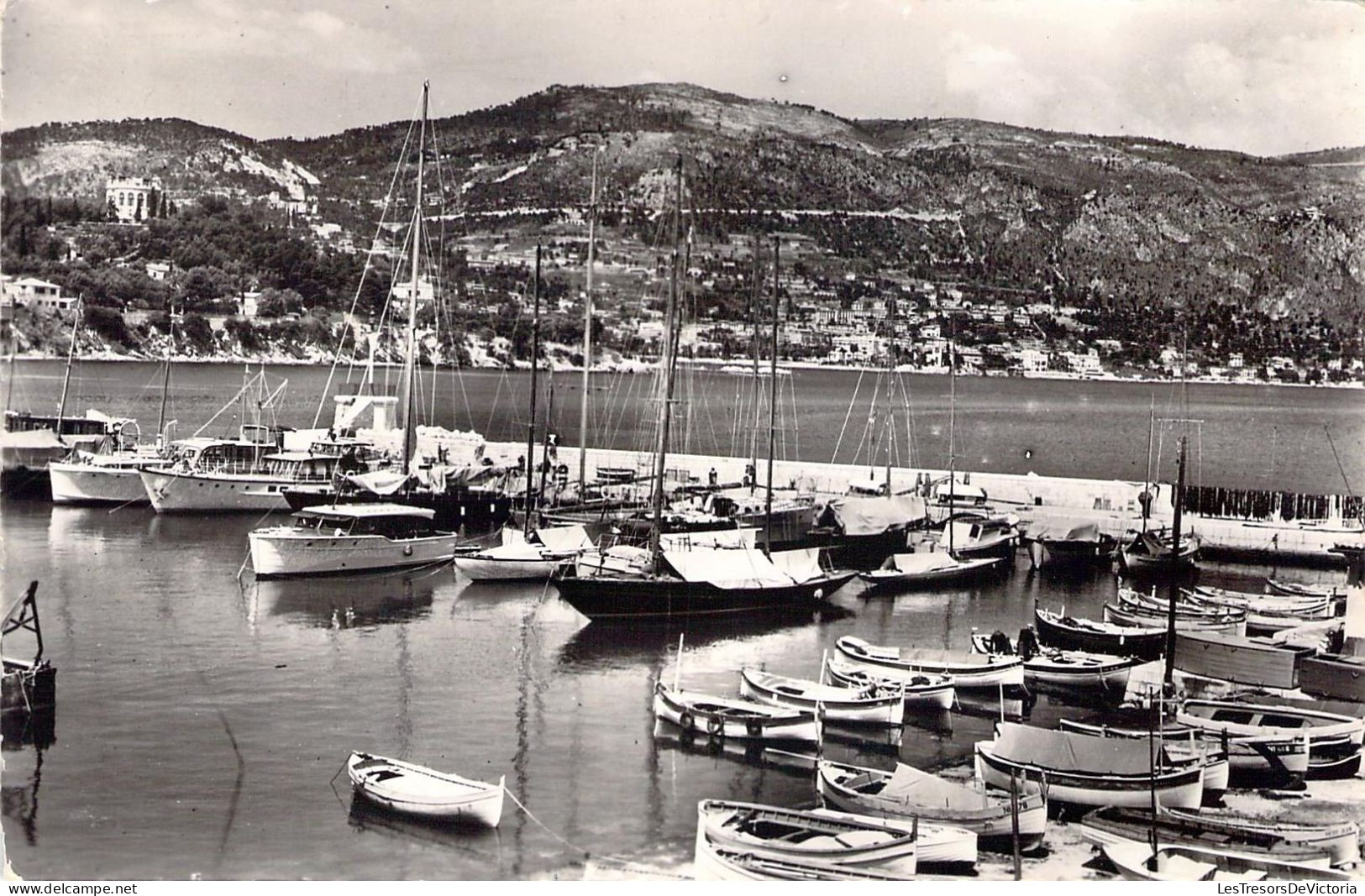 FRANCE - 06 -Saint Jean Cap Ferrat - Le Port - Au Fond Beaulieu Sur Mer - Carte Postale Ancienne - Saint-Jean-Cap-Ferrat