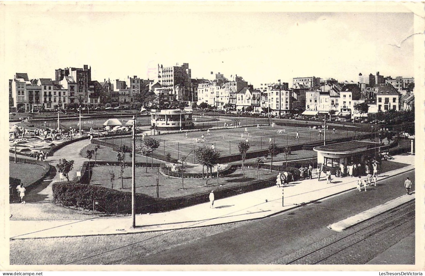 BELGIQUE - BLANKENBERGHE - Les Tennis - Carte Postale Ancienne - Blankenberge