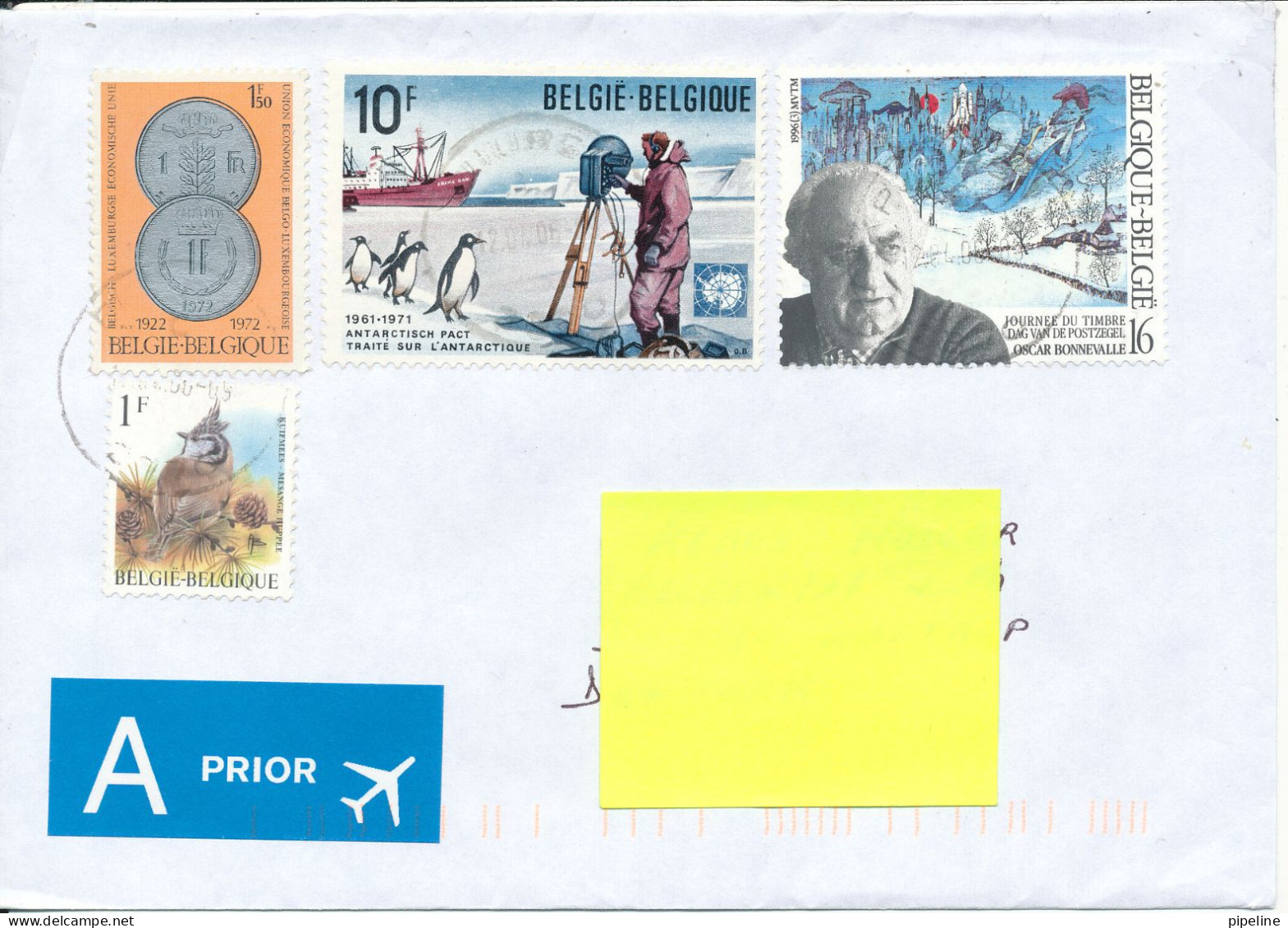 Belgium Cover Sent To Denmark 12-4-2006 Topic Stamps Incl. ANTARCTIC - Cartas & Documentos