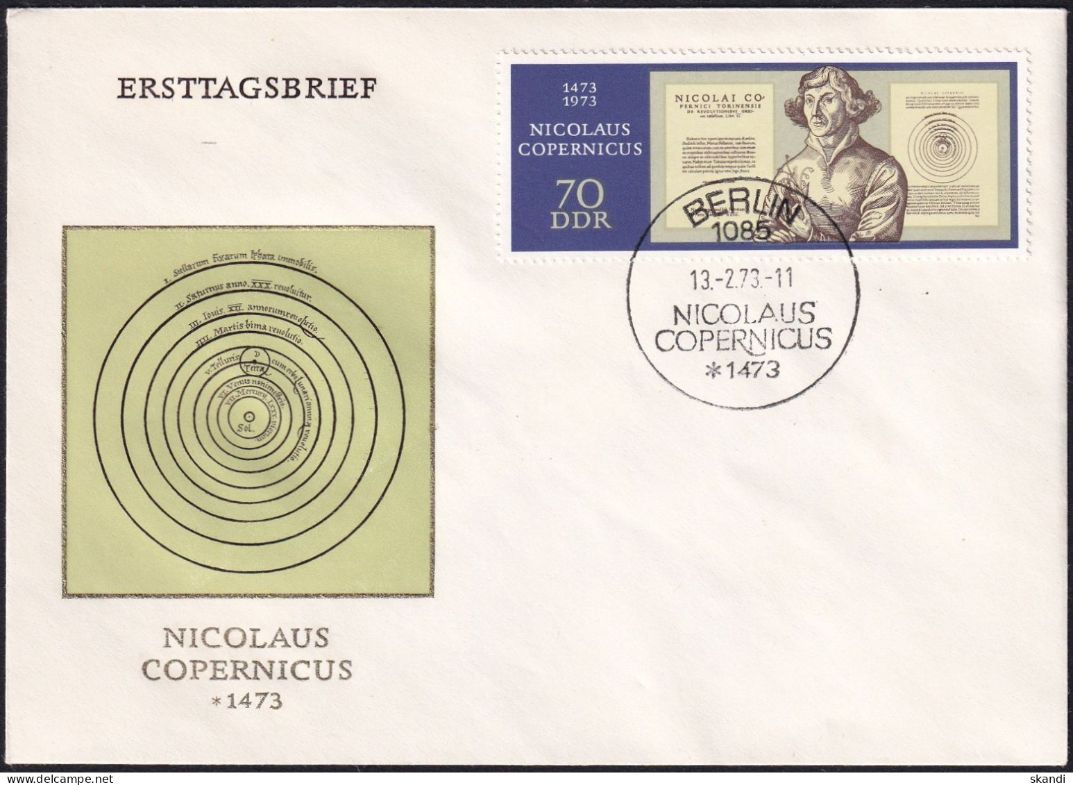 DDR 1973 Mi-Nr. 1828 FDC - 1971-1980