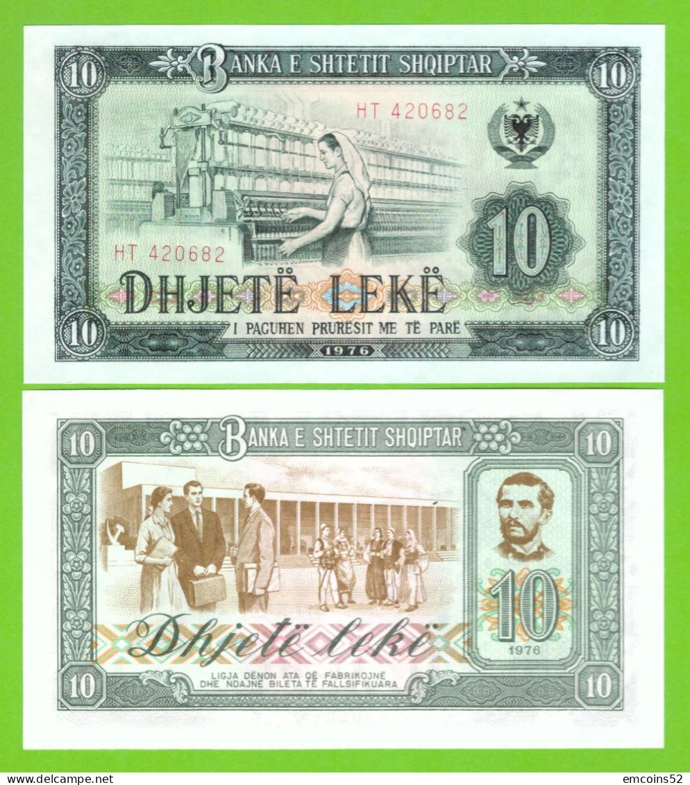 ALBANIA 10 LEKE 1976 P-43 UNC - Albanië