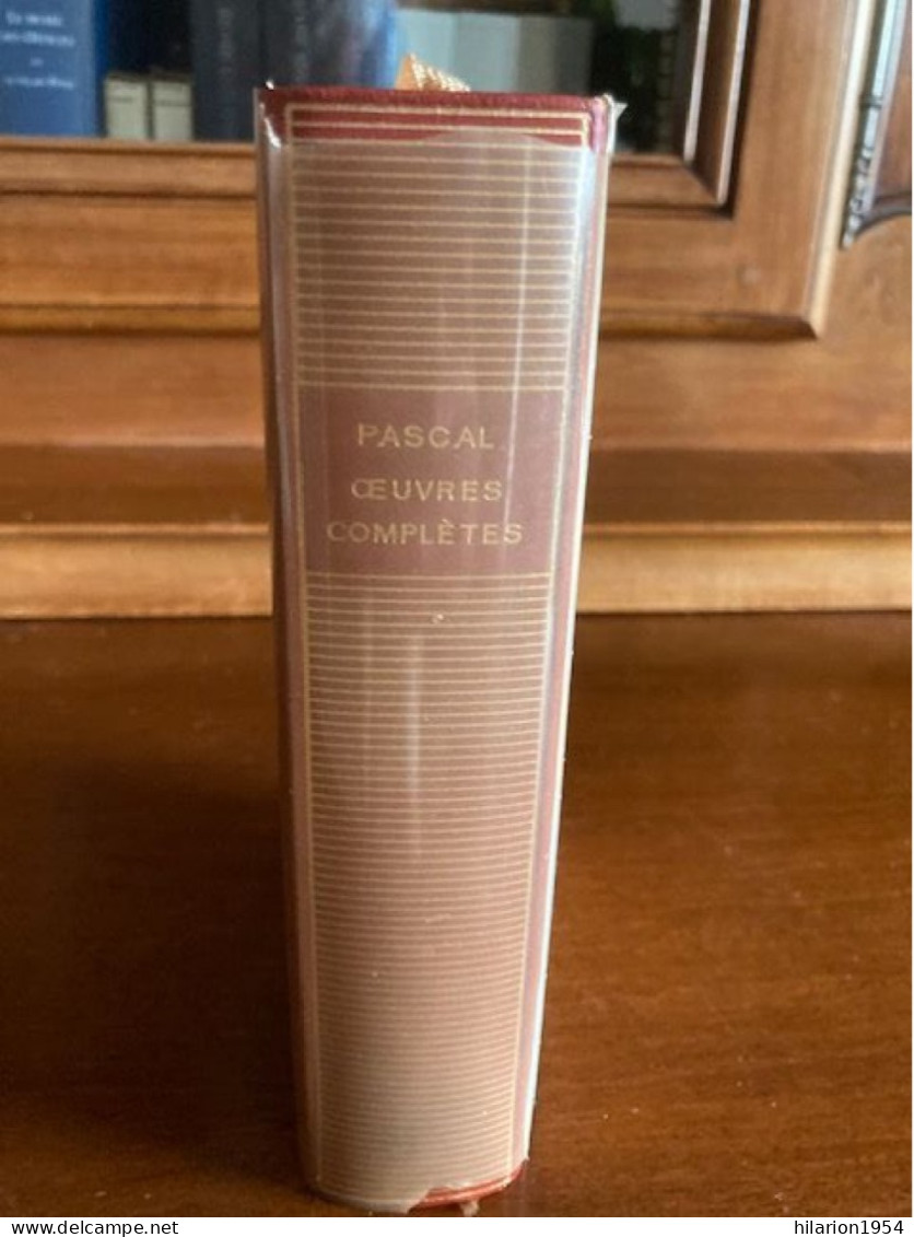 PASCAL - La Pléiade - Oeuvres complètes - Paru en 1954 -  Edition 3e trimestre 1969