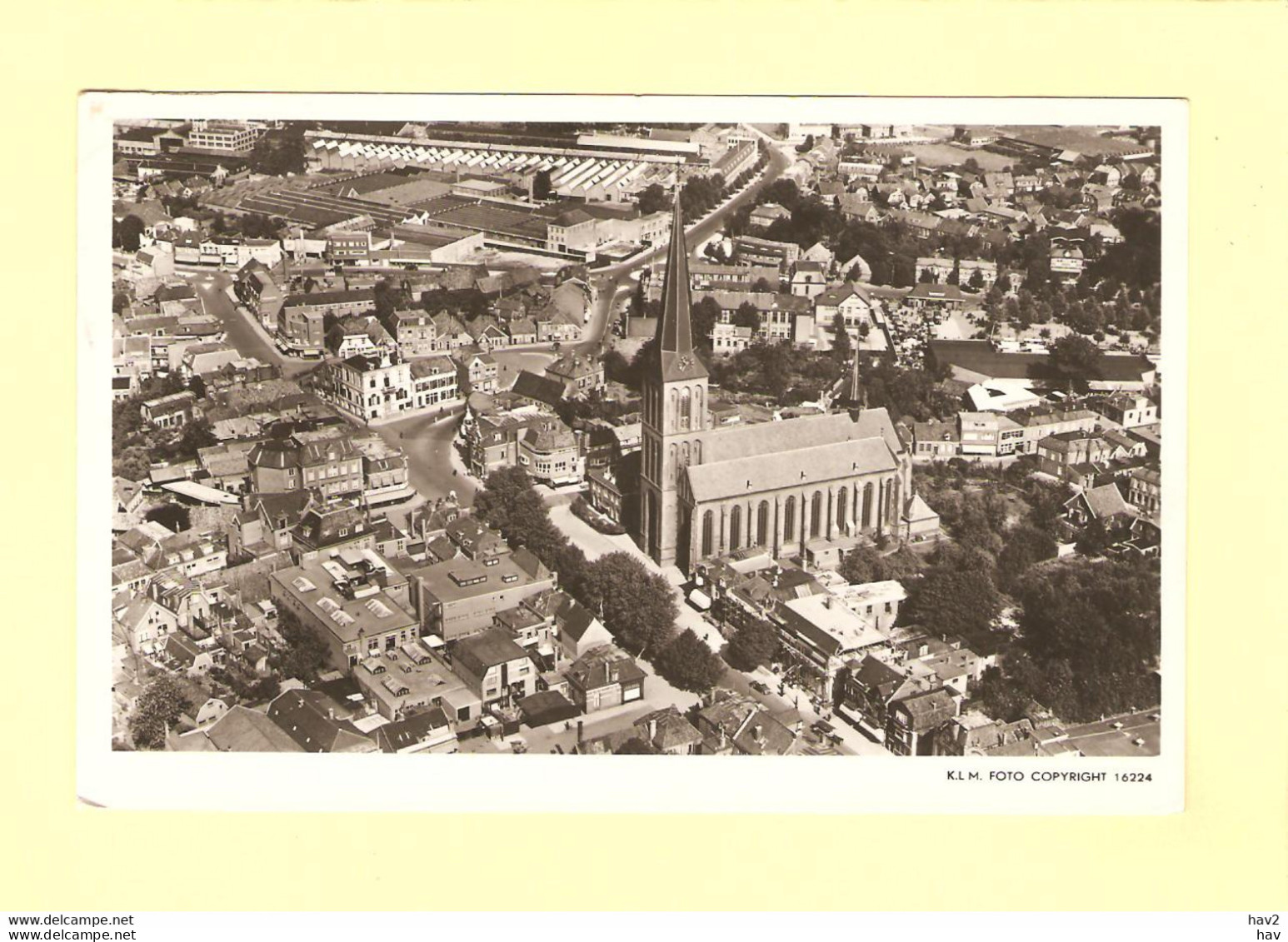 Hengelo Panorama Centrum Met Kerk KLM RY35615 - Hengelo (Ov)