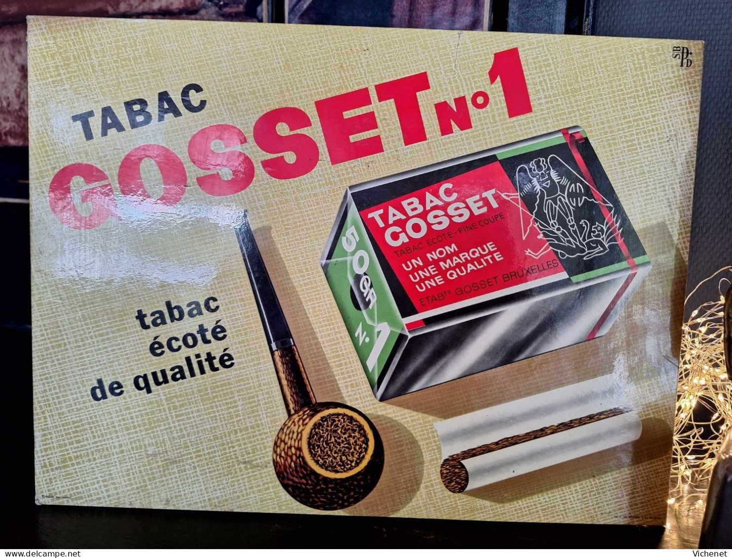 Tabac Gosset N° 1 - Showcard - Werbeartikel