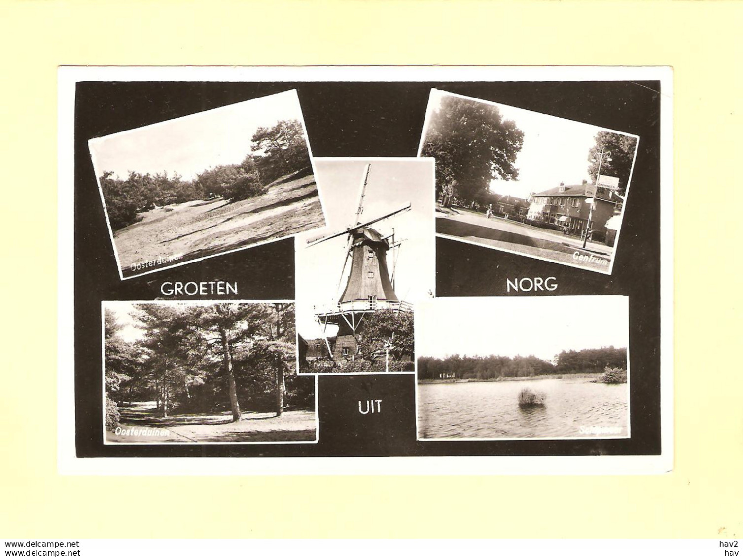 Norg 5-luik Molen, Schipmeer, Oosterduinen RY40559 - Norg