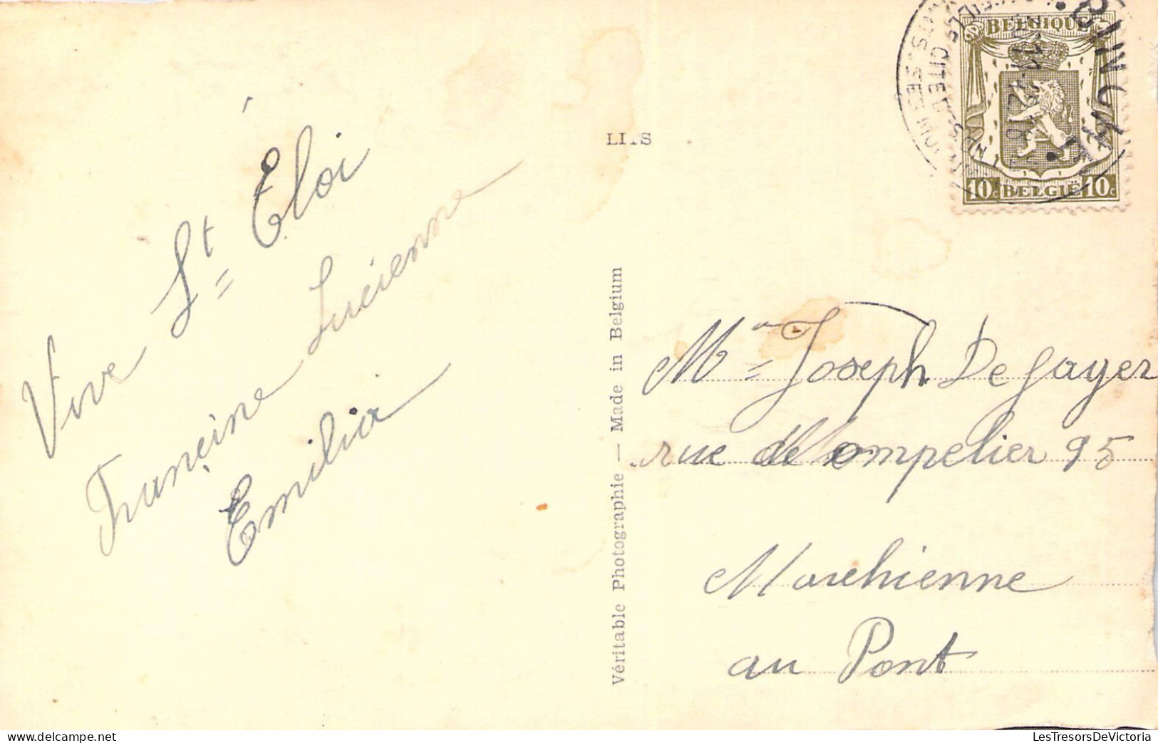 CPA - FANTAISIE - Vive St Eloi - Homme - Forgeron - CARTE POSTALE ANCIENNE - Hommes