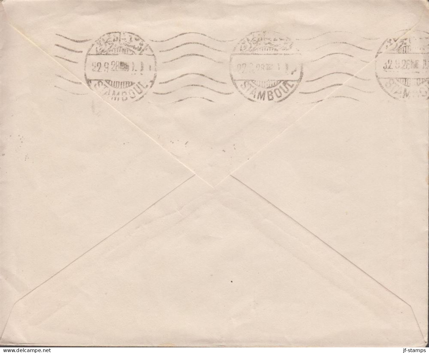 1928. TÜRKIYE. Cover  to Sweden with 2 ex 6 G + 20 PARA 1926-issue cancelled MALATIA and rev... (Michel 844+) - JF442689