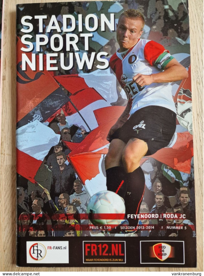 Programme Feyenoord - Roda JC - 1.9.2013 - Eredivisie - Holland - Programm - Football - Poster Jordy Clasie - Bücher