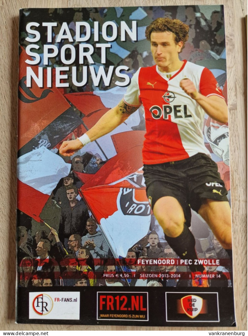 Programme Feyenoord - PEC Zwolle - 21.12.2013 - Eredivisie - Holland - Programm - Football - - Bücher