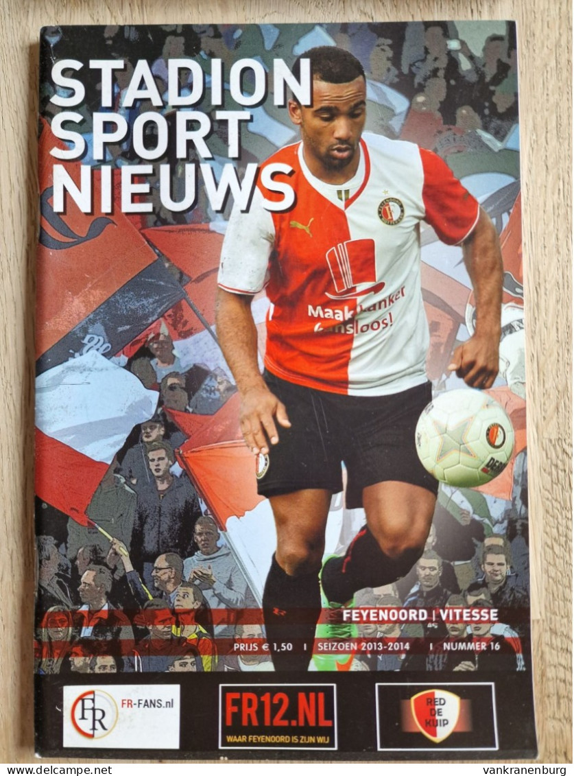 Programme Feyenoord - Vitesse - 31.1.2014 - Eredivisie - Holland - Programm - Football - Poster Lex Immers - Bücher