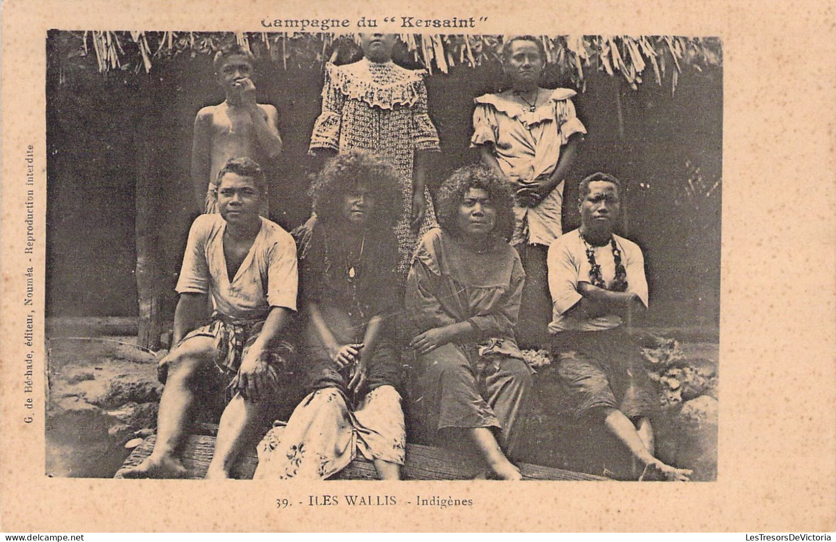 ILES WALLIS - Indigènes - Carte Postale Ancienne - Wallis-Et-Futuna