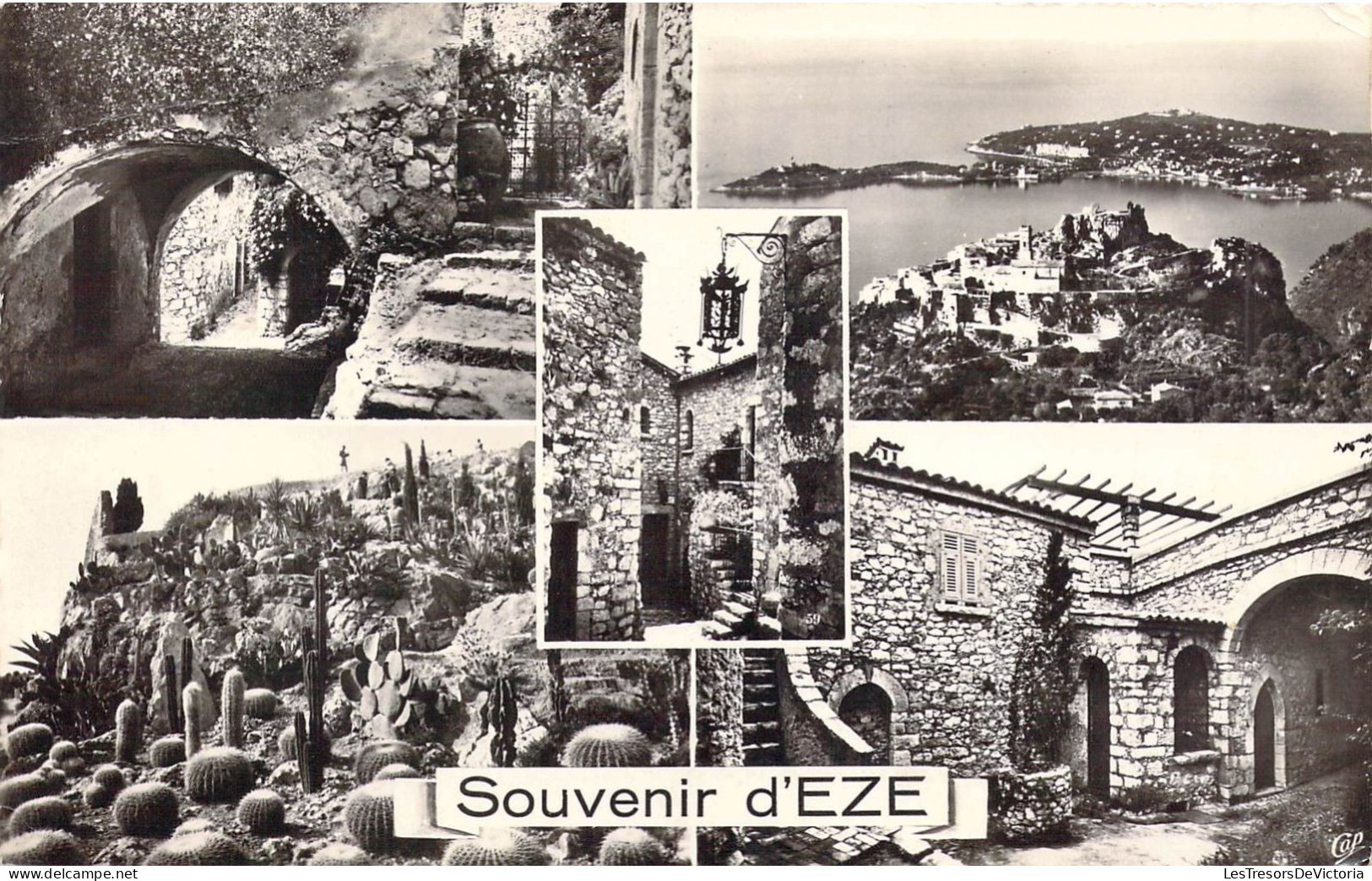 FRANCE - 06 - EZE - Vieille Rue - Vue Générale - Chateau Du Prince De Suéde - Jardin Exotique - Carte Postale Ancienne - Eze