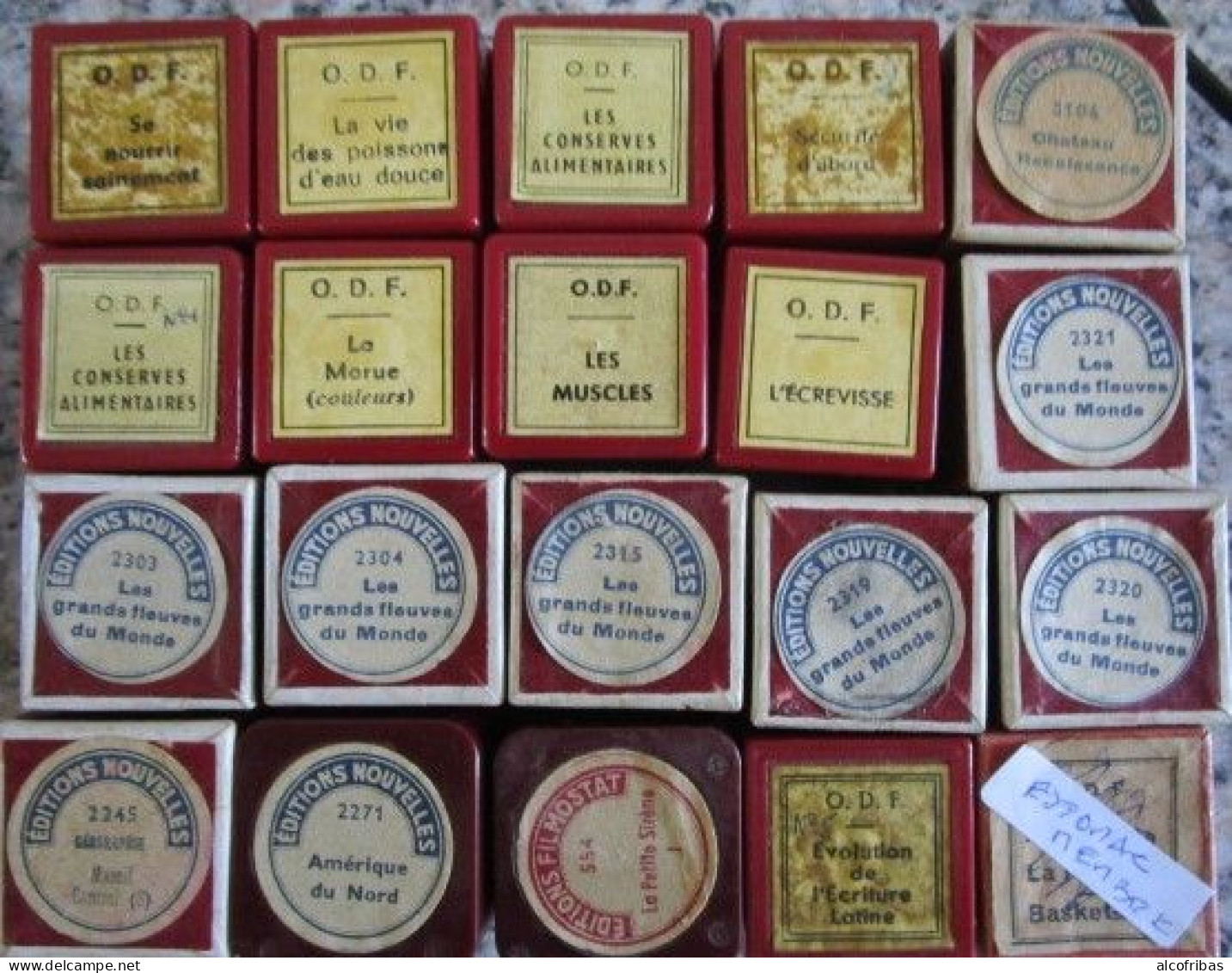 Lot 58 Films Fixes Educatifs Histoire Geo Sciences Animaux Possons Securite Incendie Hygiene Anatomie - 35mm -16mm - 9,5+8+S8mm Film Rolls