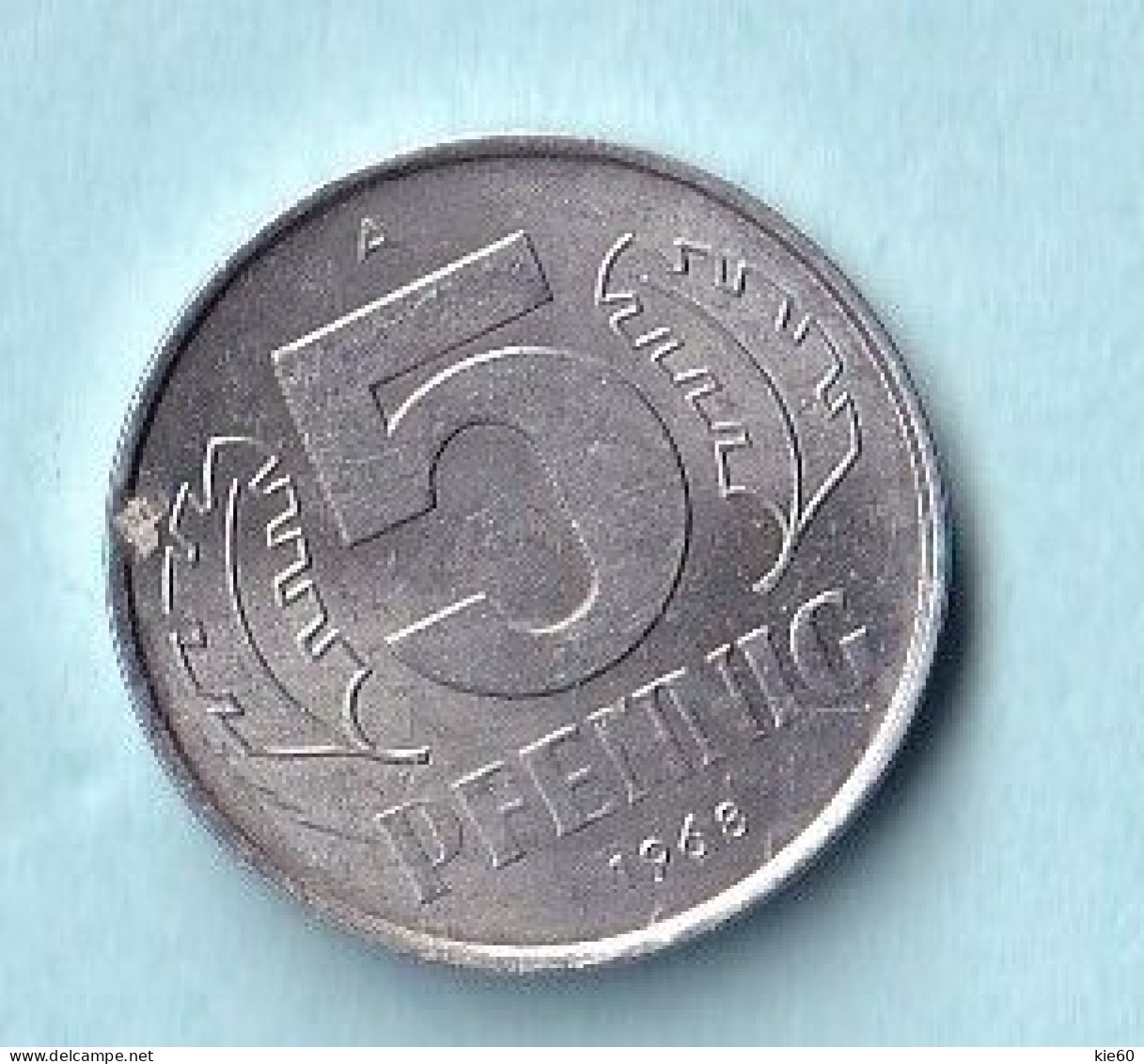 Germany  - 1968 - 5 Pfennig.. - KM9.1 - 5 Pfennig