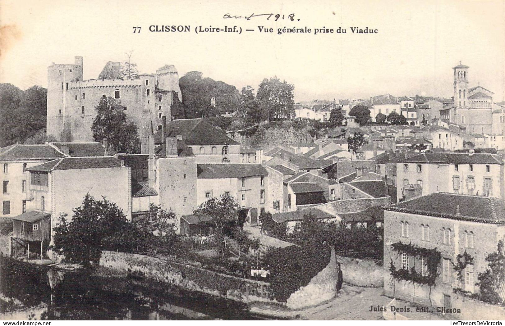 FRANCE - 44 - CLISSON - Vue Générale Prise Du Viaduc - Carte Postale Ancienne - Clisson