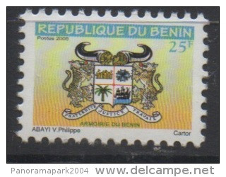 Bénin 2008 Mi. 1454 Y Fils De Soie Seidefaden Armoirie Coat Of Arms Wappen 25 F MNH** - Benin - Dahomey (1960-...)