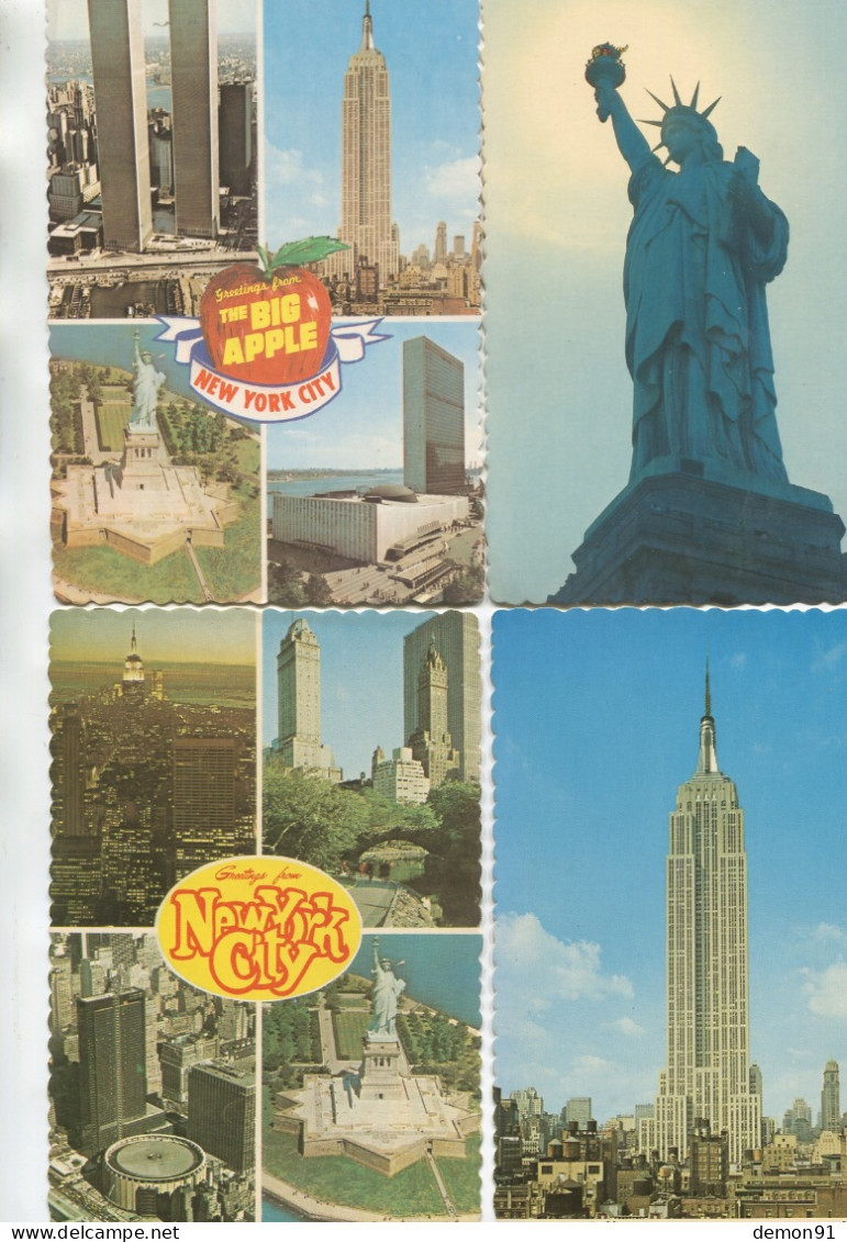 lot de 70 CARTES ENVIRONS = CPA et + CPSM PF et GF des USA - ETATS-UNIS + 2 dépliants - stamps - World Trade Center