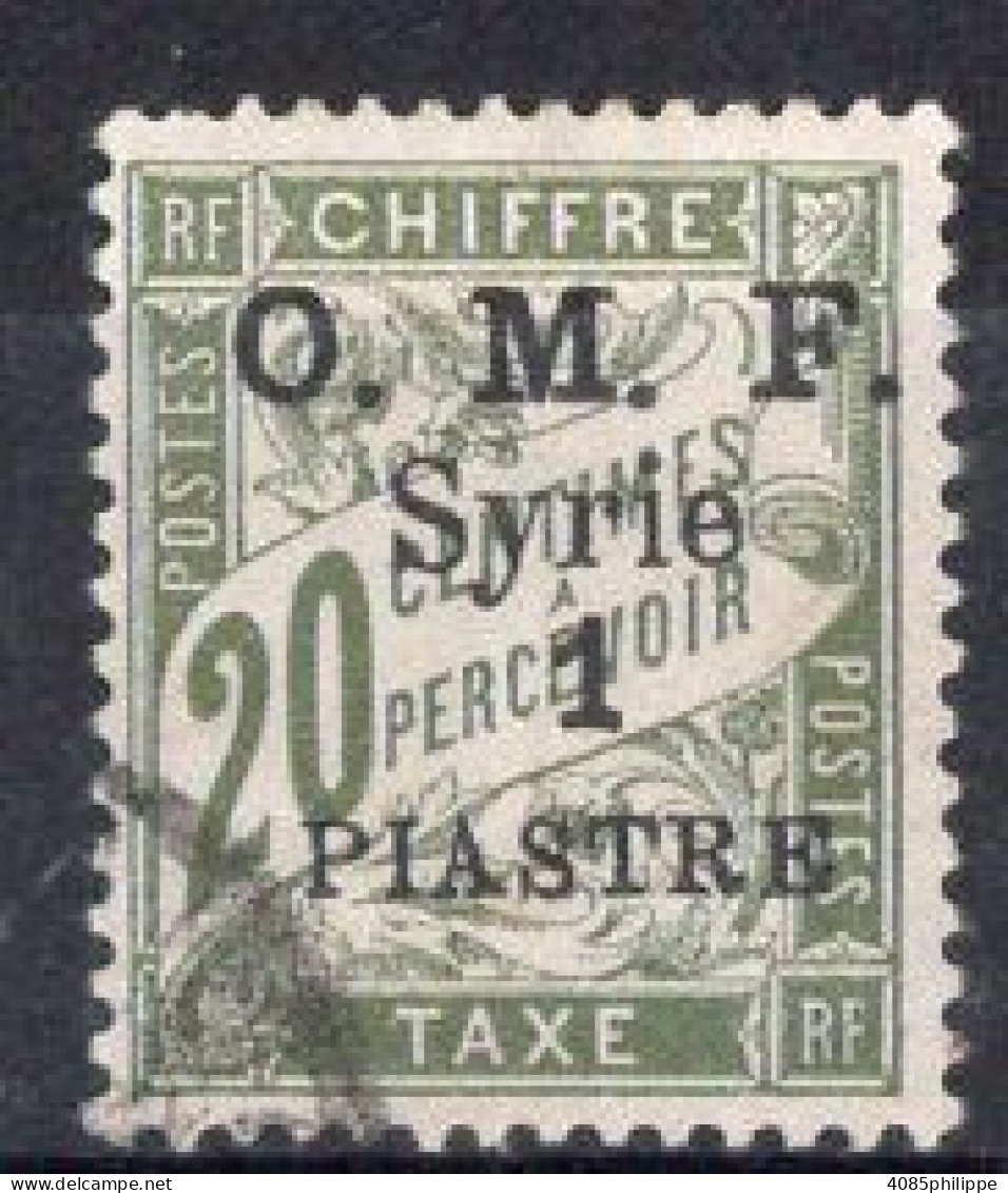 SYRIE Timbre-Taxe N°10 Oblitéré TB Cote 2€50 - Timbres-taxe