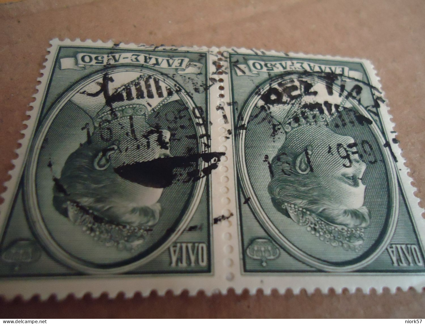 GREECE    POSTMARK ON STAMPS  ΟΡΕΣΤΙΑΣ  QUEEN - Postmarks - EMA (Printer Machine)