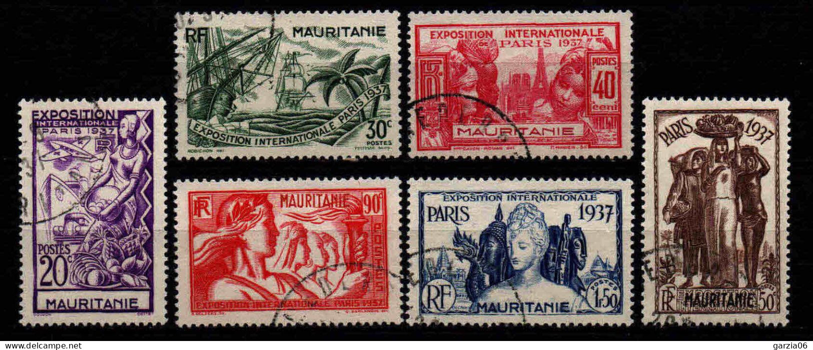 Mauritanie  - 1937  - Exposition Internationale De Paris  - N° 66 à 71 - Oblit - Used - Used Stamps