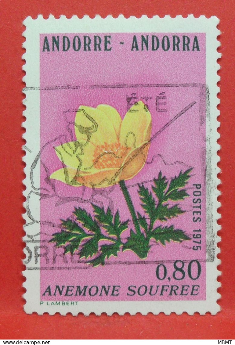 N°267 - 0.80 Franc - Année 1975 - Timbre Oblitéré Andorre Français - - Oblitérés