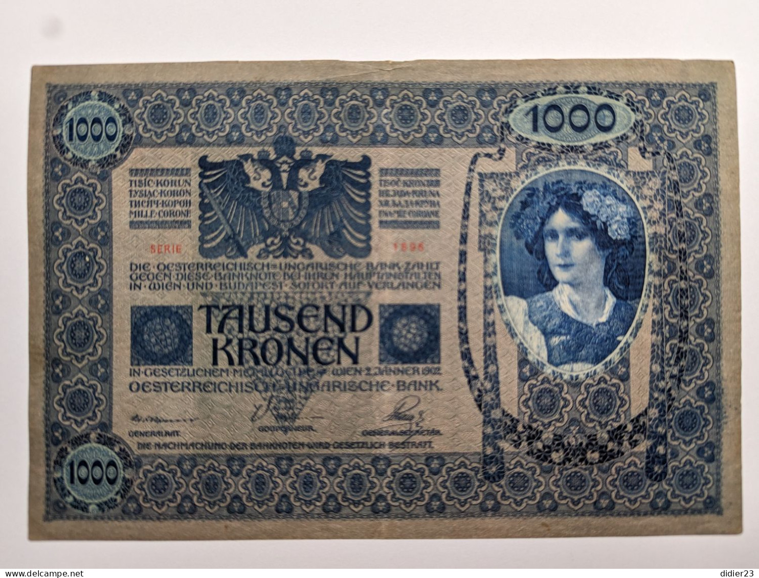 BILLET DE BANQUE ALLEMAGNE 1000 - 1000 Mark