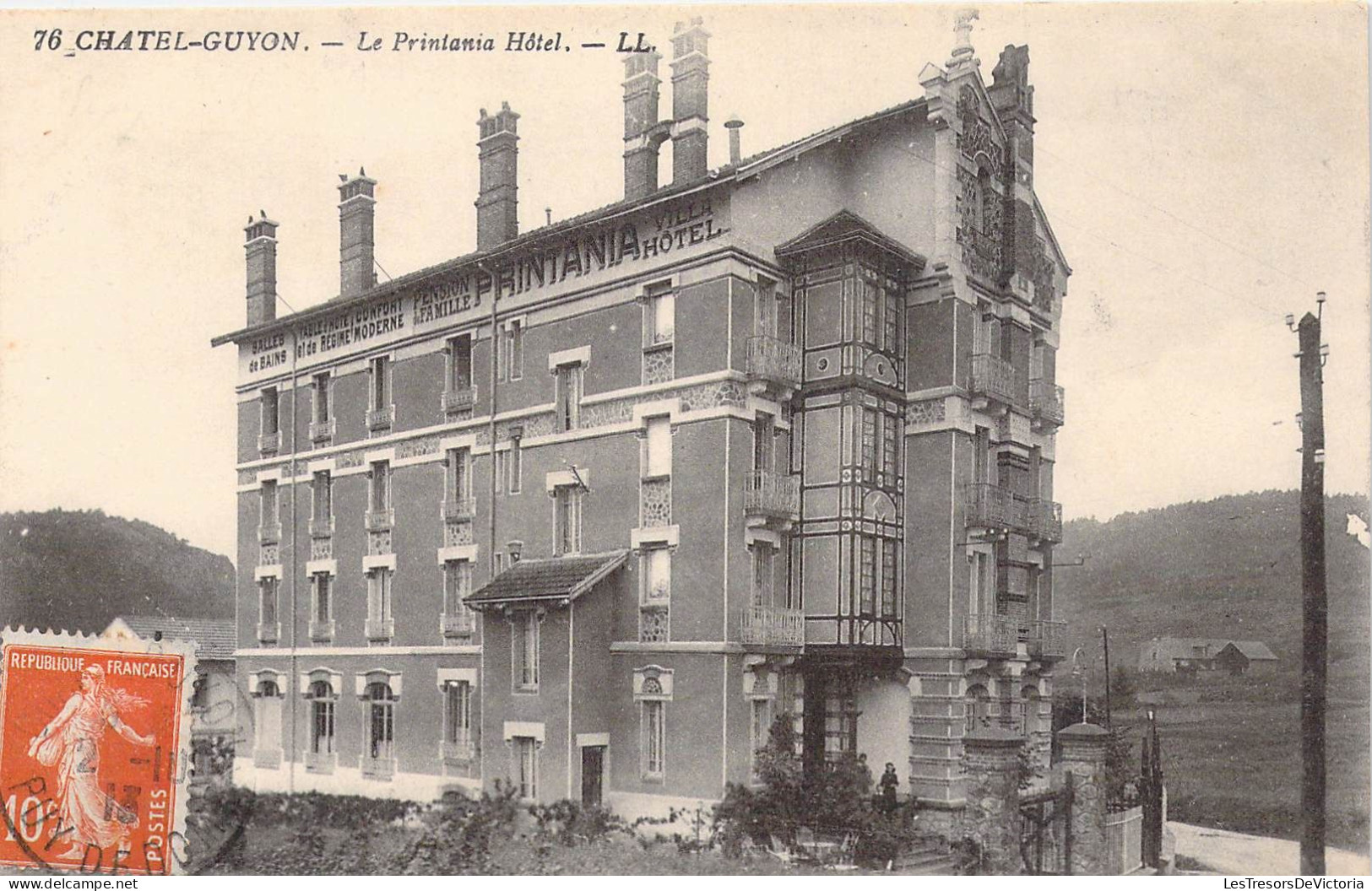 FRANCE - 63 - Châtel-Guyon - Le Printania Hôtel - Carte Postale Ancienne - Châtel-Guyon