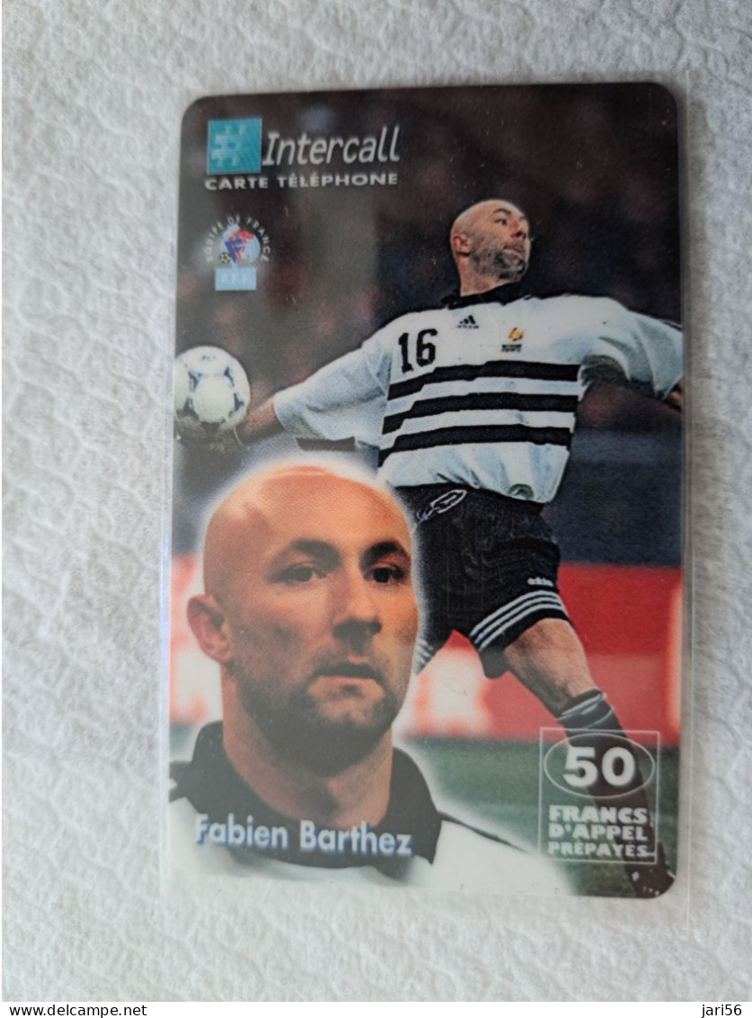 FRANCE/ 50F/ INTERCALL/ FOOTBAL/ FABIEN BARTHEZ    /   PREPAID  / USED   ** 14555** - Mobicartes (GSM/SIM)