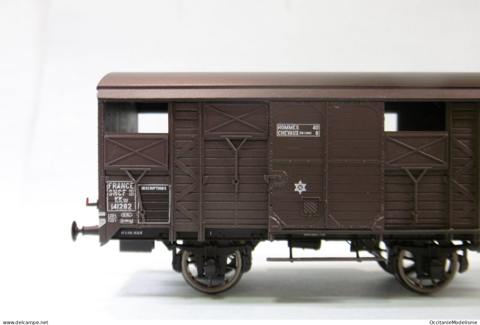 REE - Wagon COUVERT PLM 20 T SNCF ép. IIIA Réf. WB-700 Neuf NBO HO 1/87 - Goods Waggons (wagons)