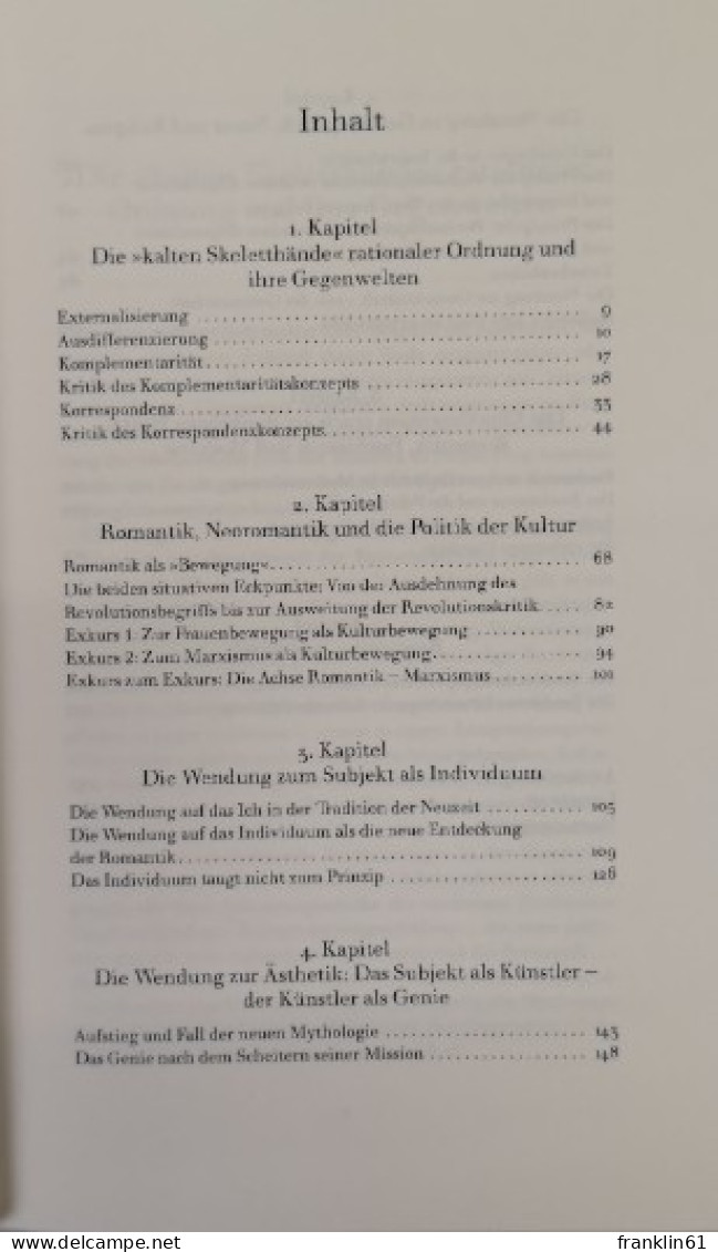 Flucht, Trost, Revolte. Die Moderne Und Ihre ästhetischen Gegenwelten. - Poésie & Essais