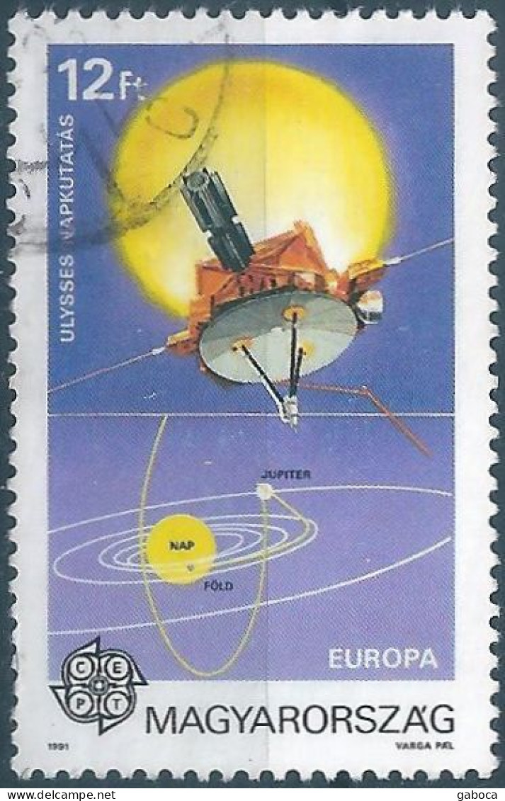 C4742 Space Satellite Telecom Astronaut Spacecraft Planet 3xSet+12xStamp Used Lot#570