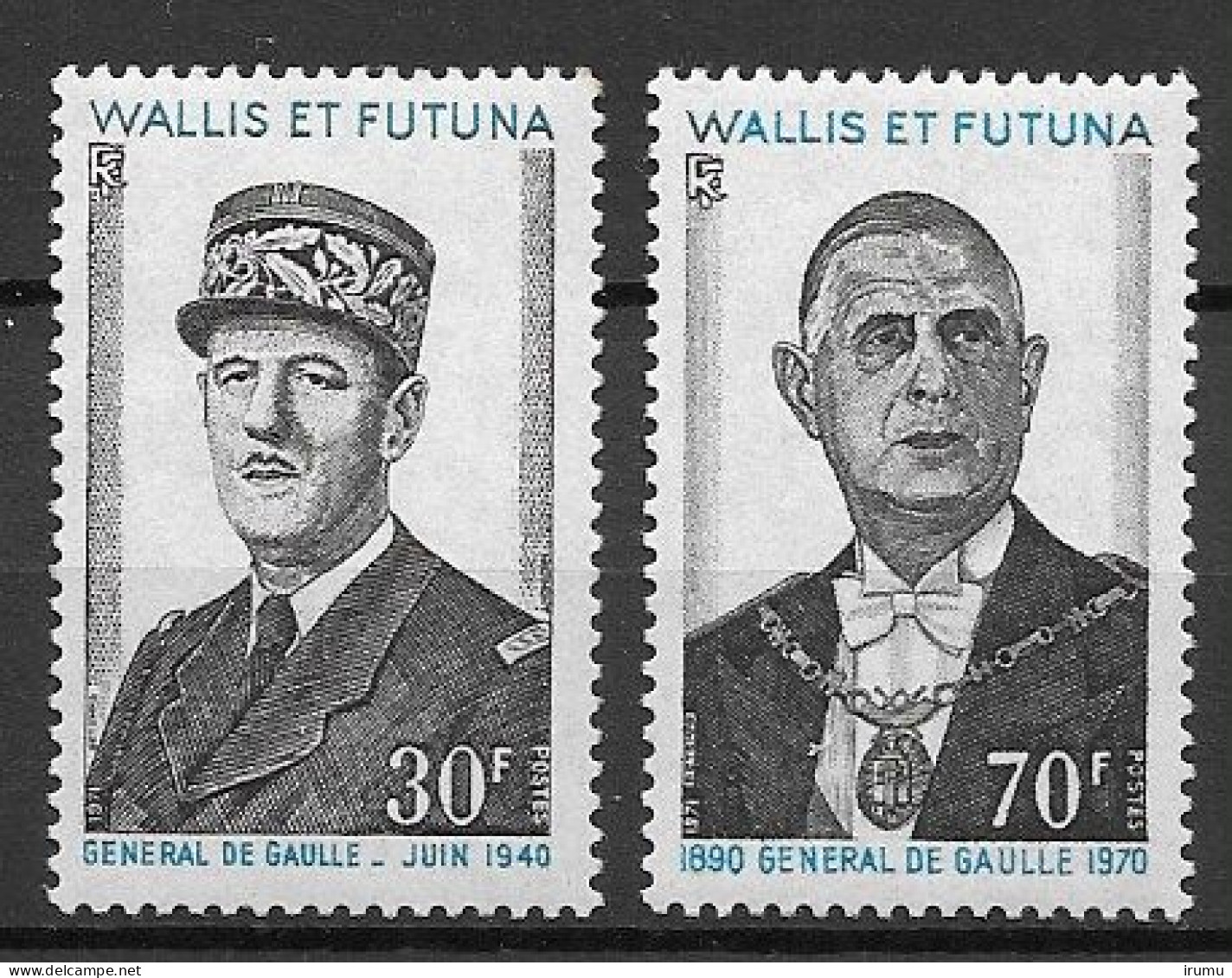 Wallis & Futuna 1971 Y&T180-81 ** (SN 930) - Unused Stamps