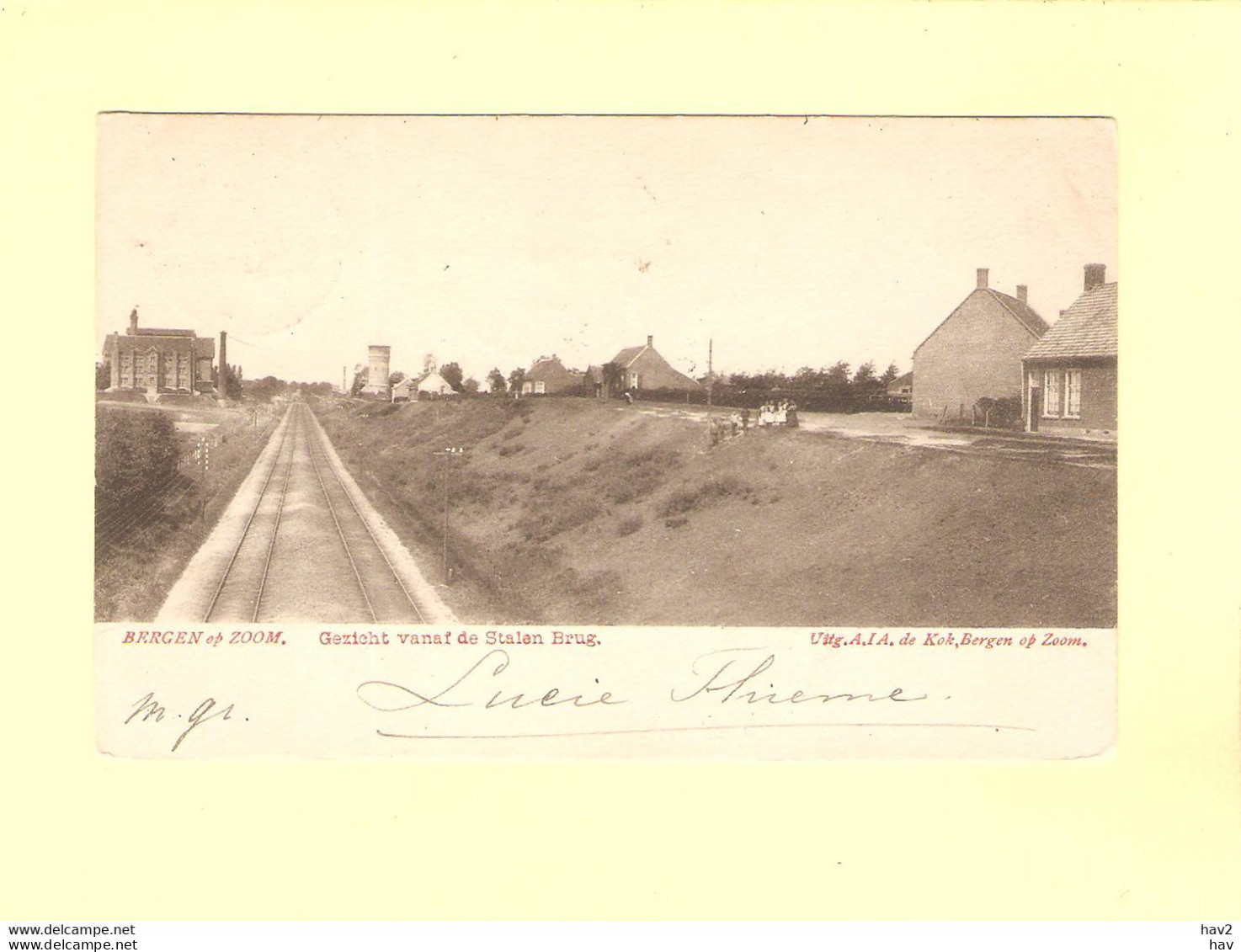 Bergen Op Zoom Vanaf Brug Watertoren 1904 RY45301 - Bergen Op Zoom