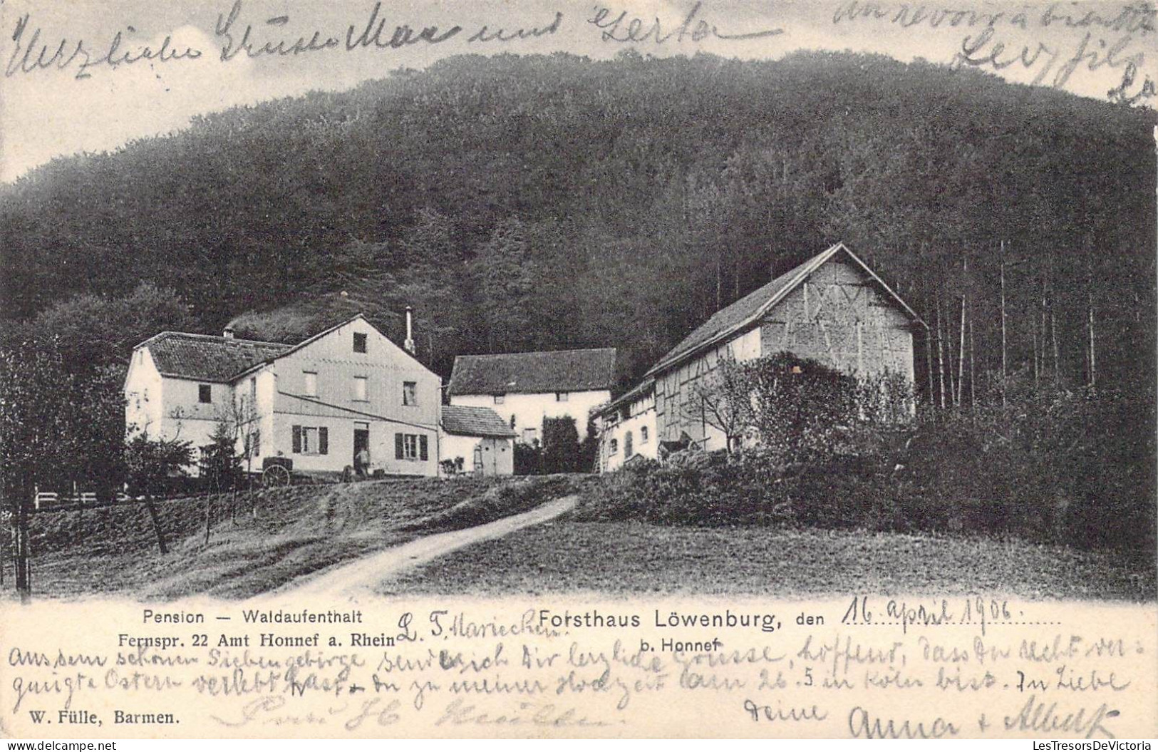 SUISSE - Forsthaus Lowenburg - Pension - Carte Postale Ancienne - Sion