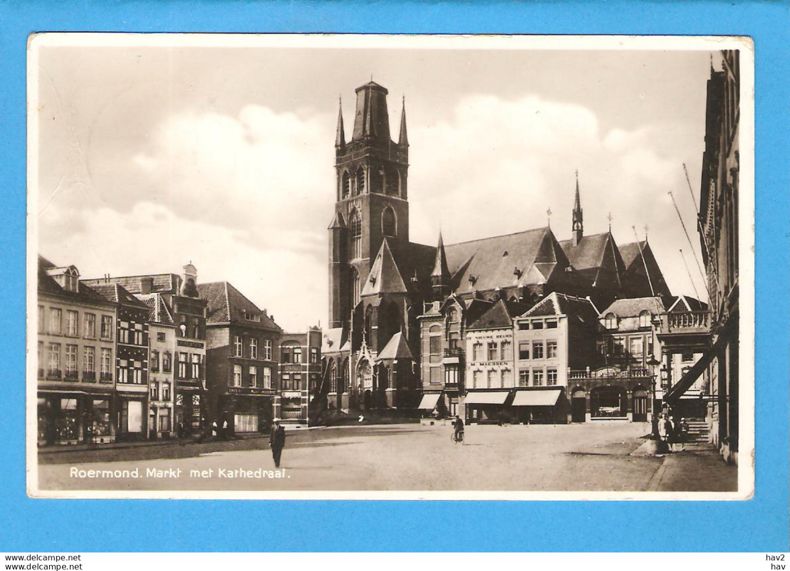 Roermond Markt Met Kathedraal 1937 RY47867 - Roermond