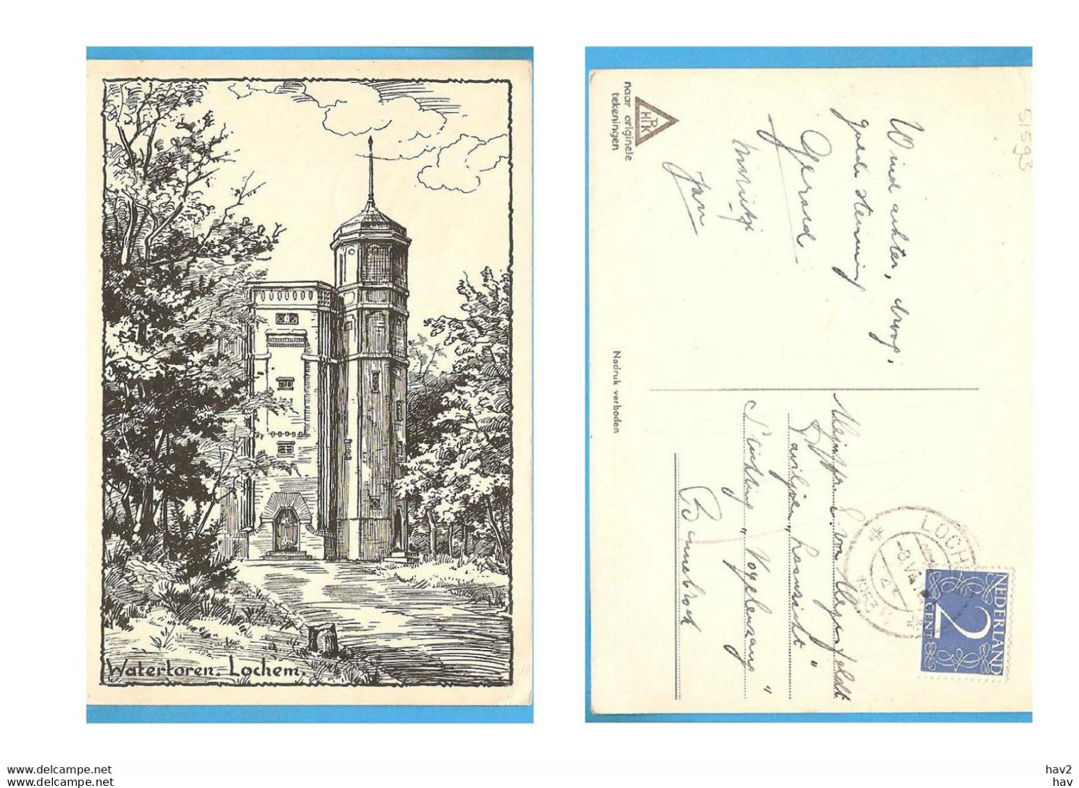 Lochem Watertoren Naar Originele Tekening RY51593 - Lochem