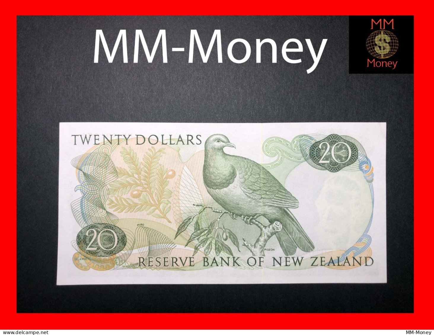 NEW ZEALAND  20  $  1977  P. 167  "sig. Hardie"    *scarce*   AU \ UNC - Nouvelle-Zélande