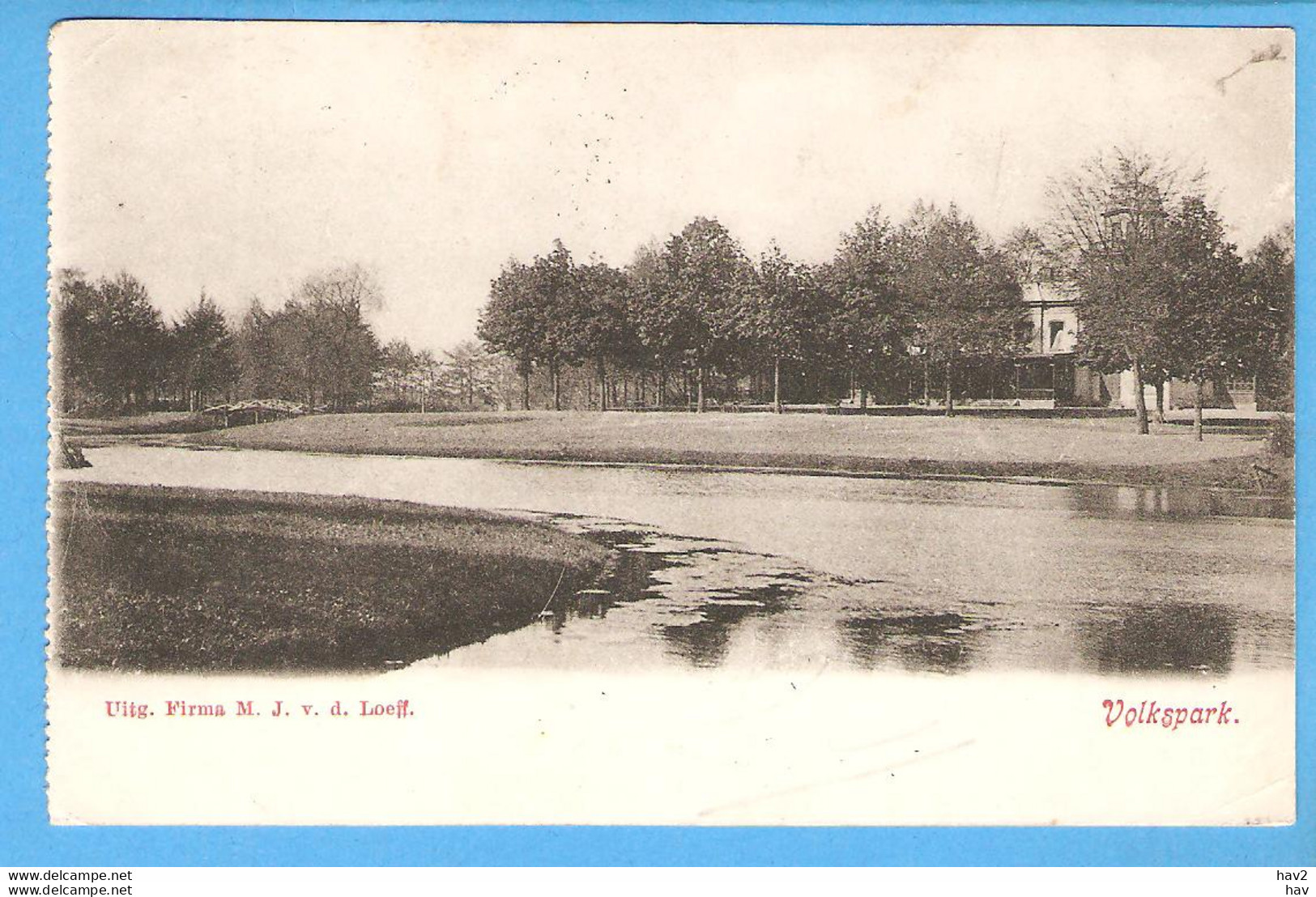 Enschede Volkspark 1905 RY52627 - Enschede