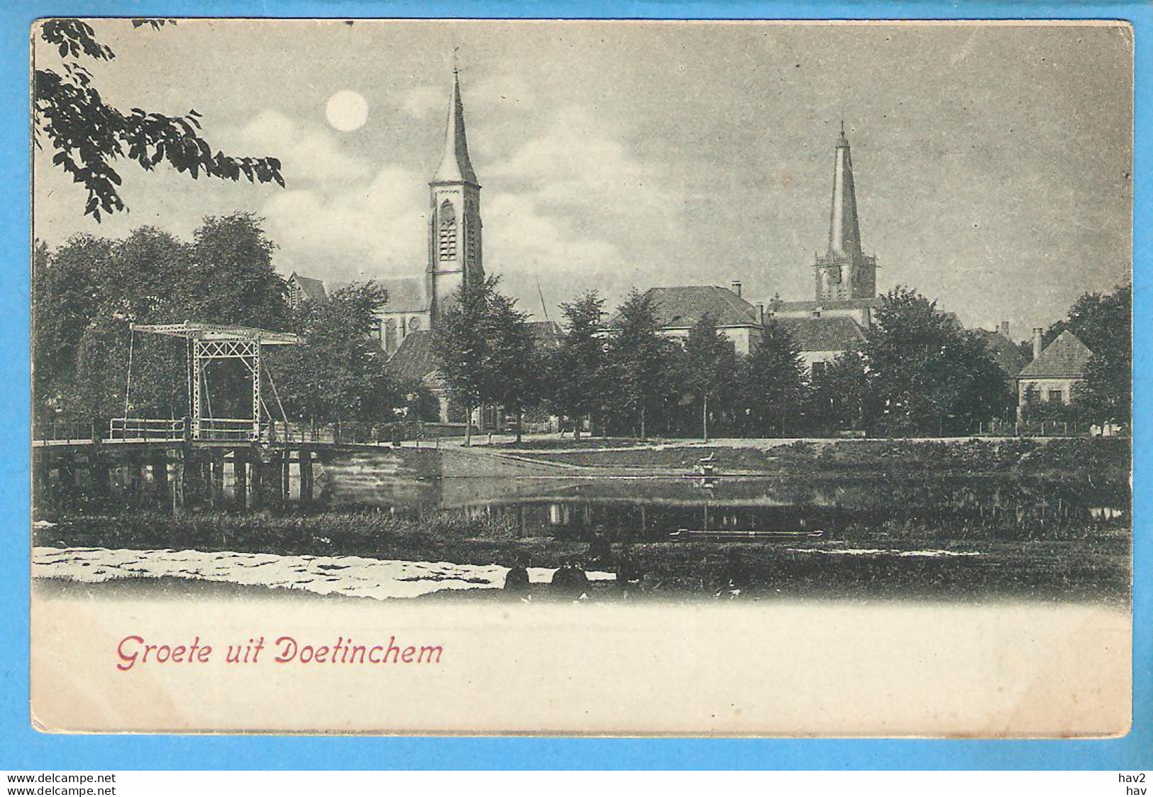 Doetinchem Litho Met Maan 1899 RY54019 - Doetinchem