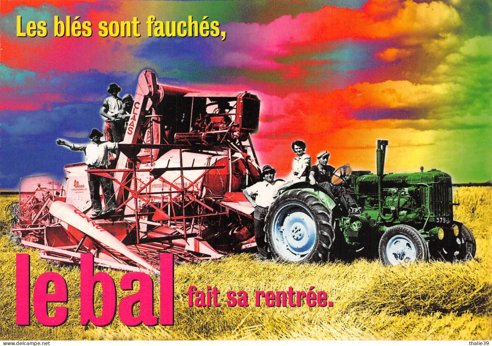 Tracteur Moissonneuse Batteuse Claas Publicité Ballantine's Whisky - Tractors