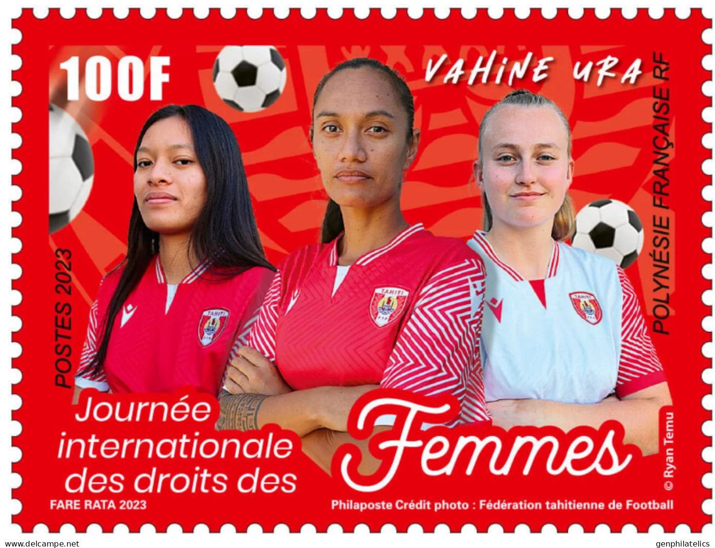 FRENCH POLYNESIA 2023 PEOPLE Women FOOTBALL - Fine Stamp MNH - Unused Stamps