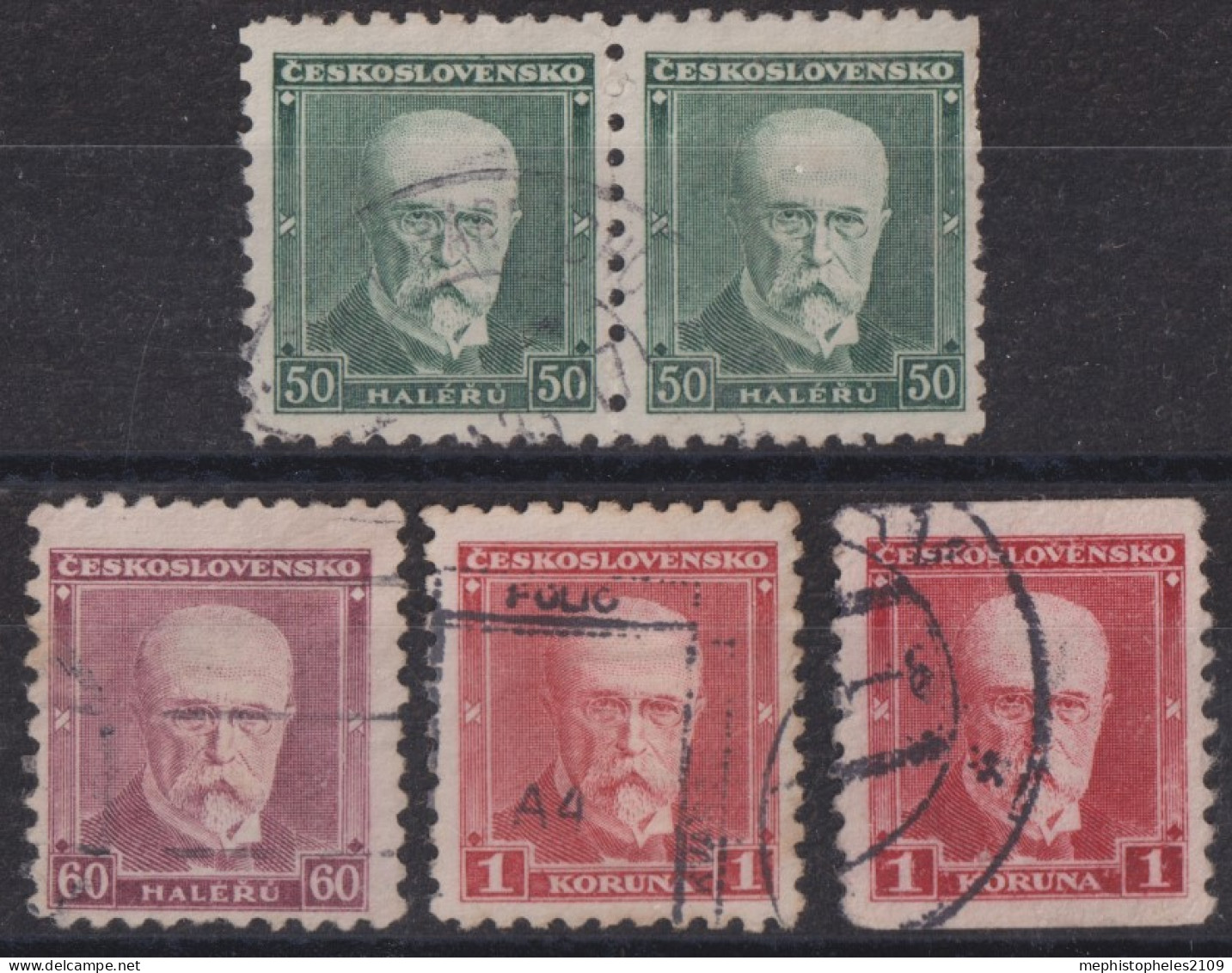 CZECHOSLOVAKIA 1930 - Canceled - Sc# 168-171 - Gebraucht