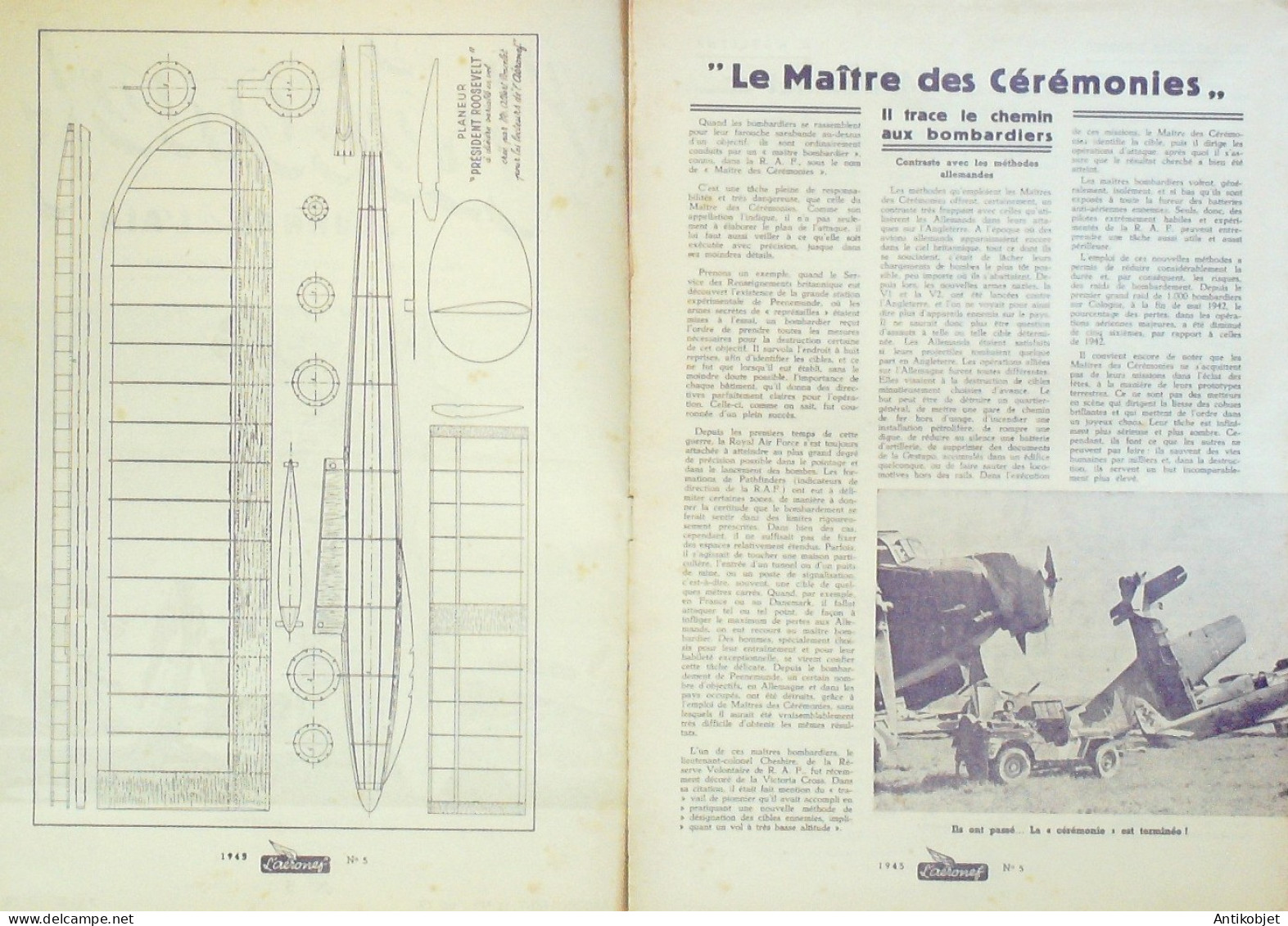 L'Aéronef 1945 N° 5 Streamline II Rototo De Damhet - Manuals