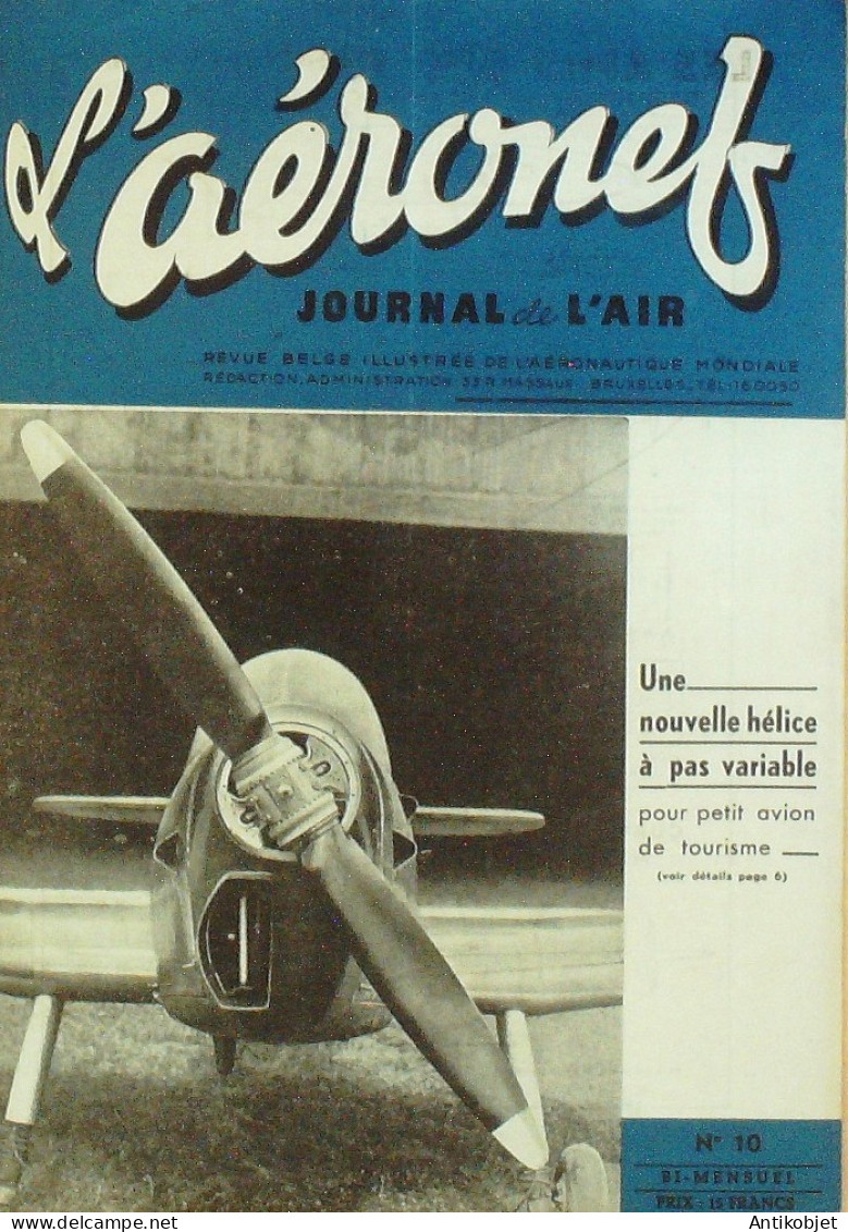 L'Aéronef 1945 N°10 Hélicoptères René Neuteleers Biplace 50cv, AW 6B - Manuels