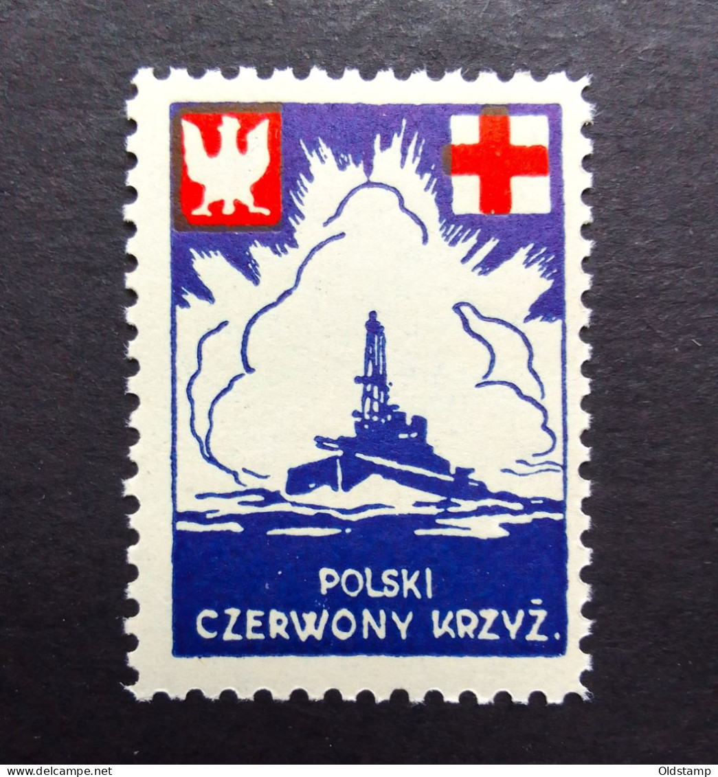 POLAND 1941 Polish Army In France Red Cross Stamp To Navy Forces MNH Croix-Rouge Polonaise Polski Czerwony Krzyż Cruz - Autres & Non Classés