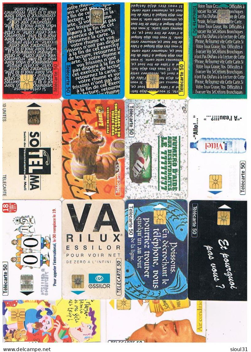 COLLECTION DE 260 TELECARTES FRANCE AVEC 3 OU 4 DU MAROC - Collections