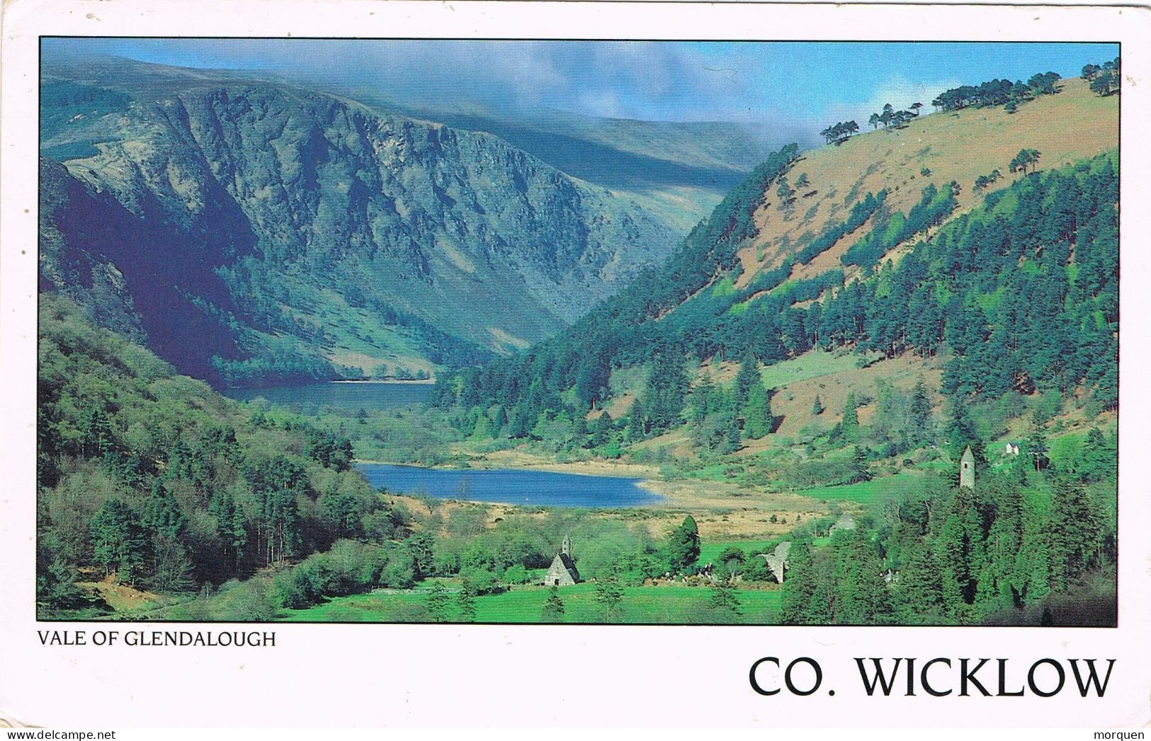 51140. Postal Aerea BAILE ATHA CLIATH (Dublin) Irlanda 1992.  Vistas Vale De GLENDALOUGH - Brieven En Documenten