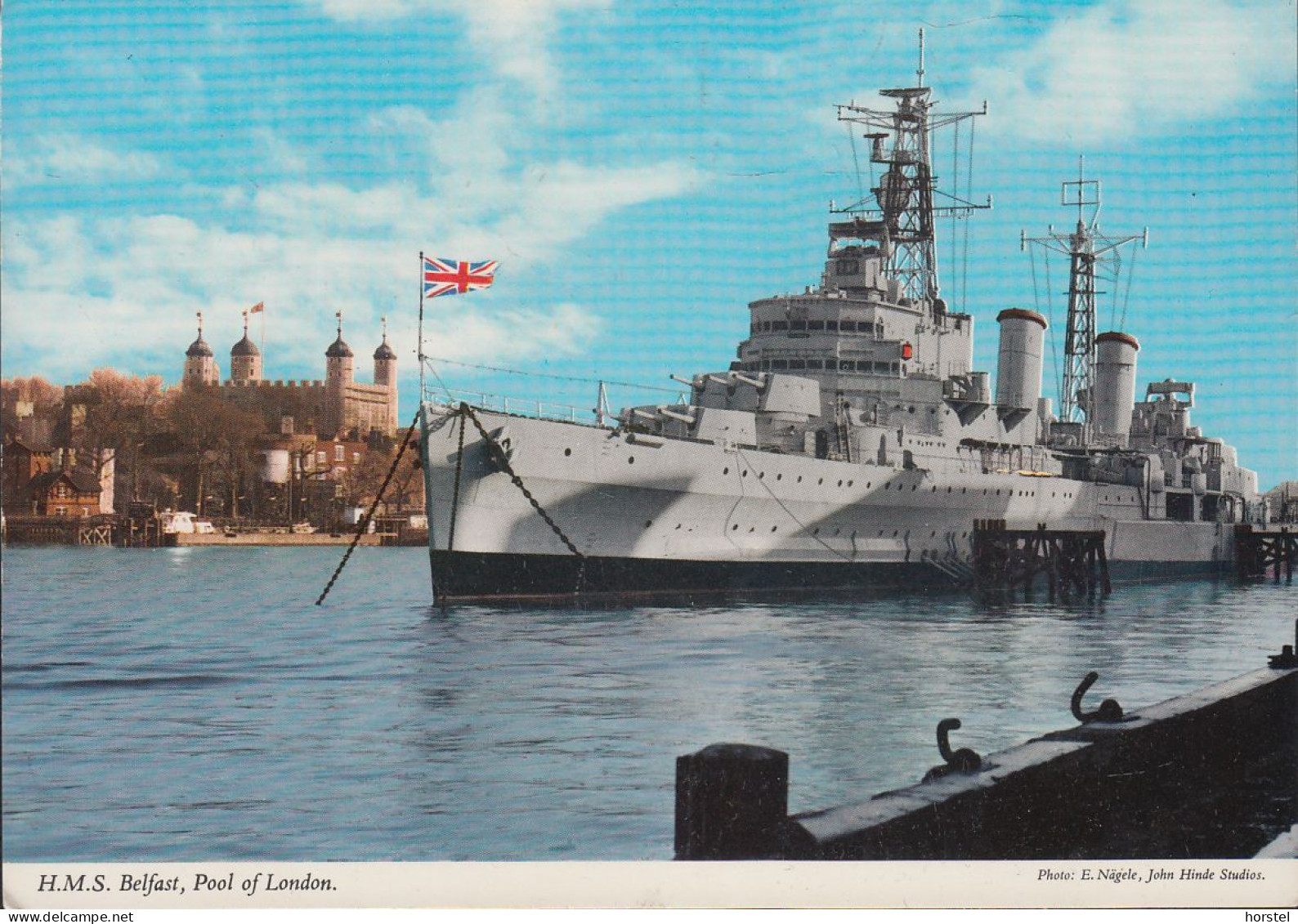 UK - London - H.M.S. Belfast , Museum Pool Of London. Warship - River Thames